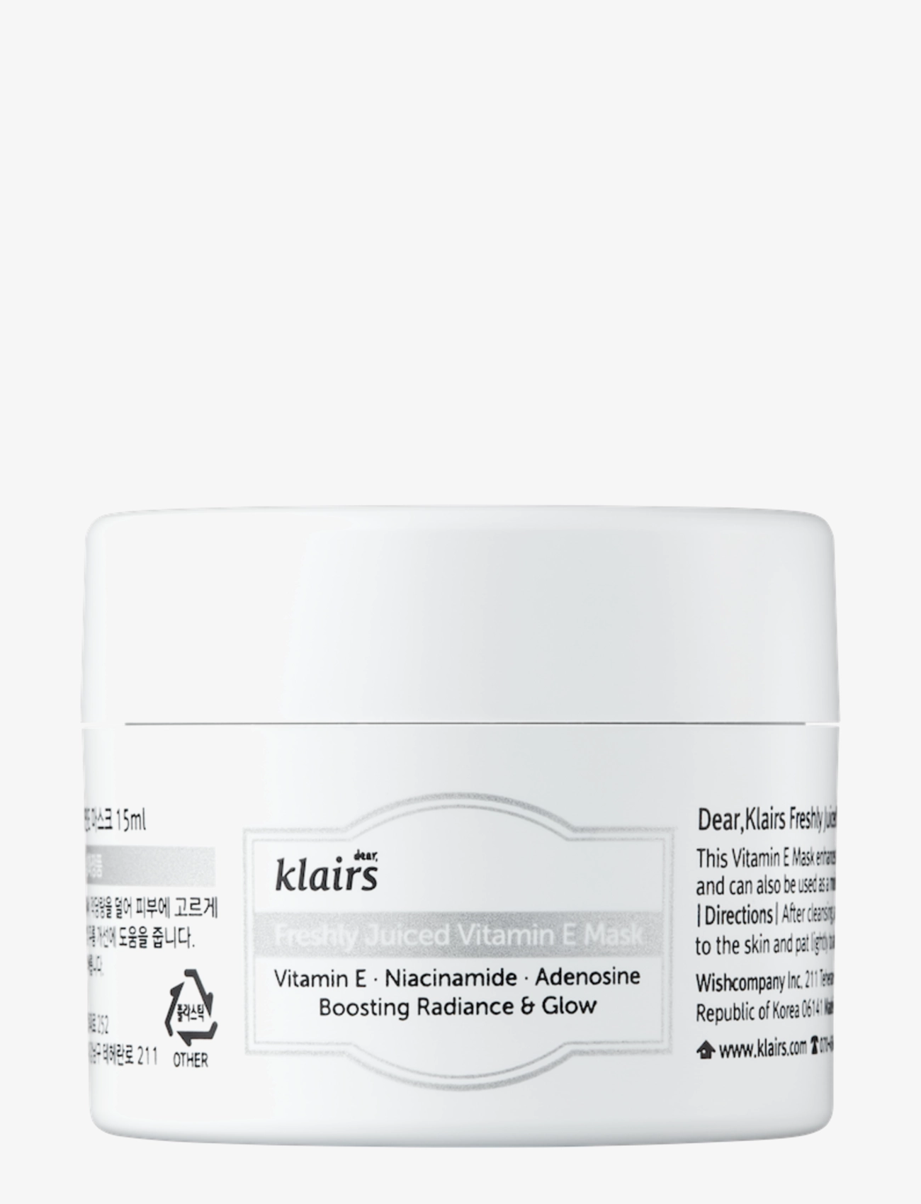Klairs Freshly Juiced Vitamin E Mask Mini, 15 ml, Nude, Ansigtsmasker > Detox-Maske, Dame