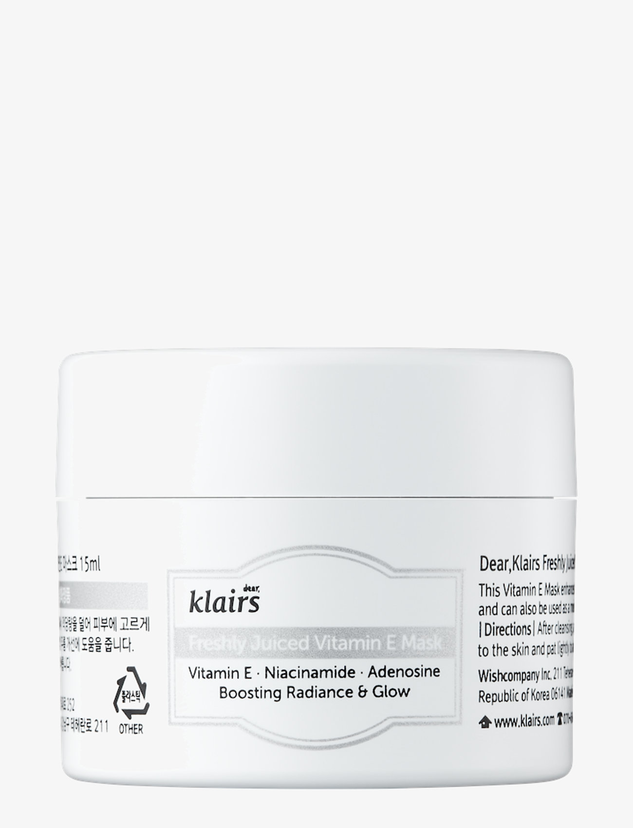Klairs - Freshly Juiced Vitamin E Mask Mini - hudpleje - white - 0