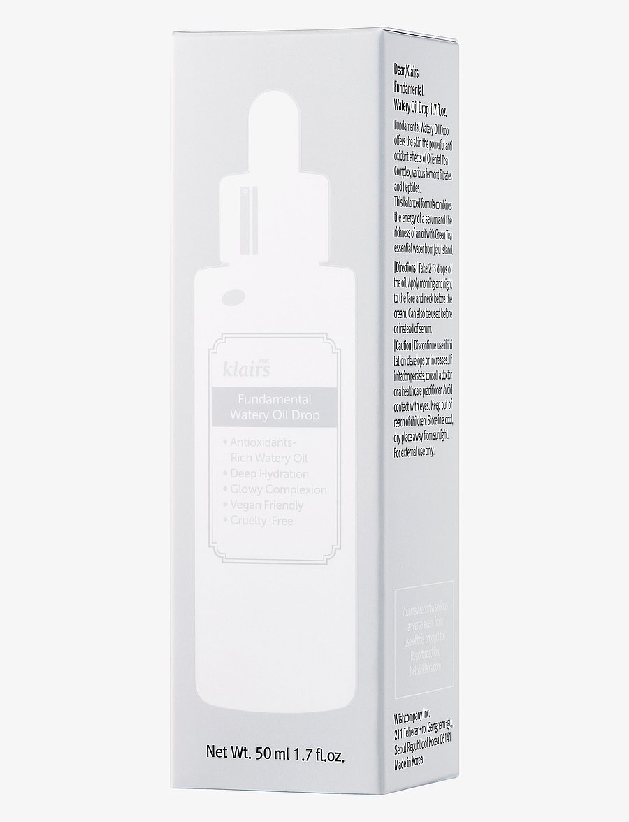 Klairs - Fundamental watery oil drop - seerumid ja õlid - white - 2