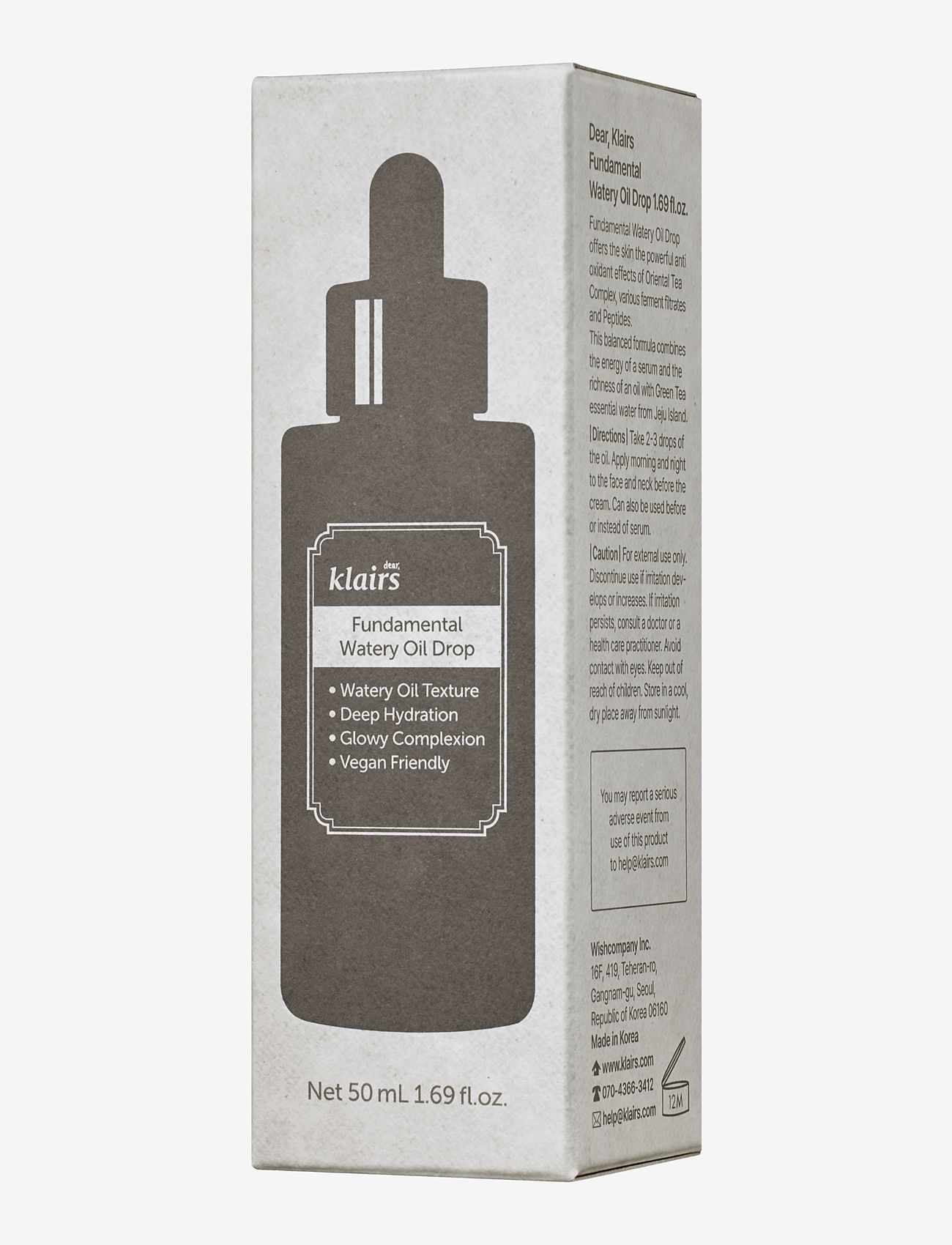 Klairs - Fundamental watery oil drop - serum og olíur - white - 3