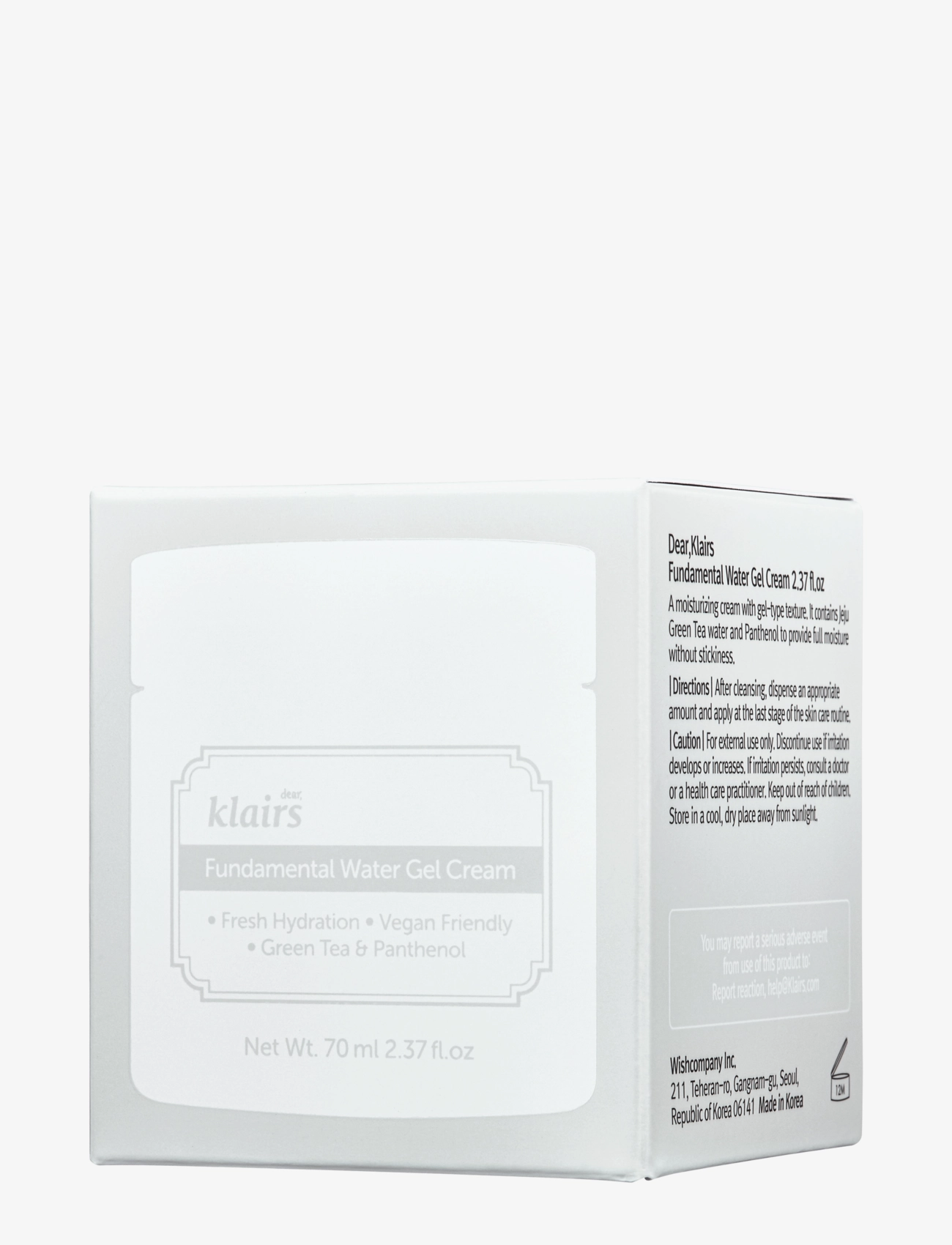 Klairs - Fundamental Water Gel Cream - drėkinamosios priemonės - white - 2
