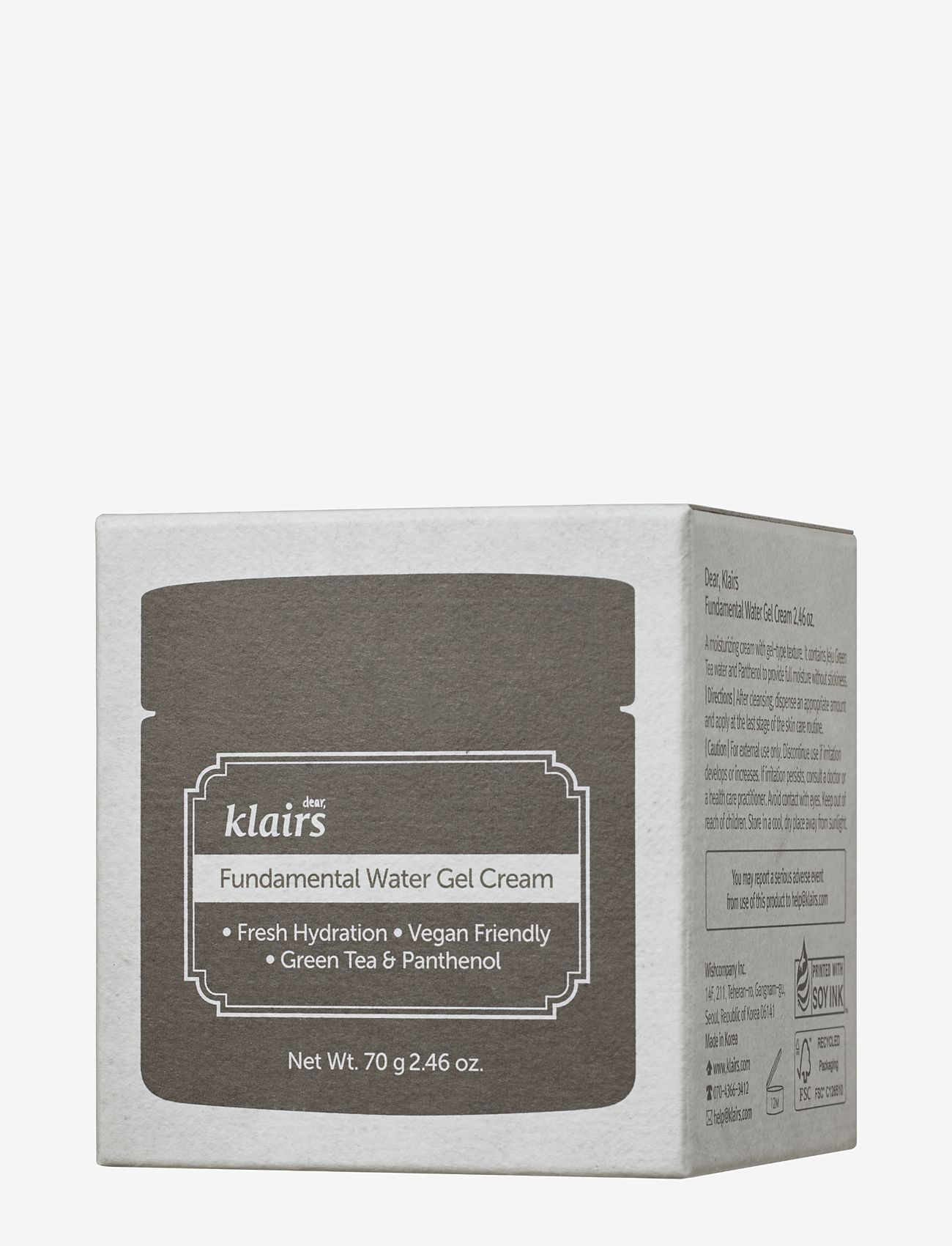 Klairs - Fundamental Water Gel Cream - day cream - white - 4