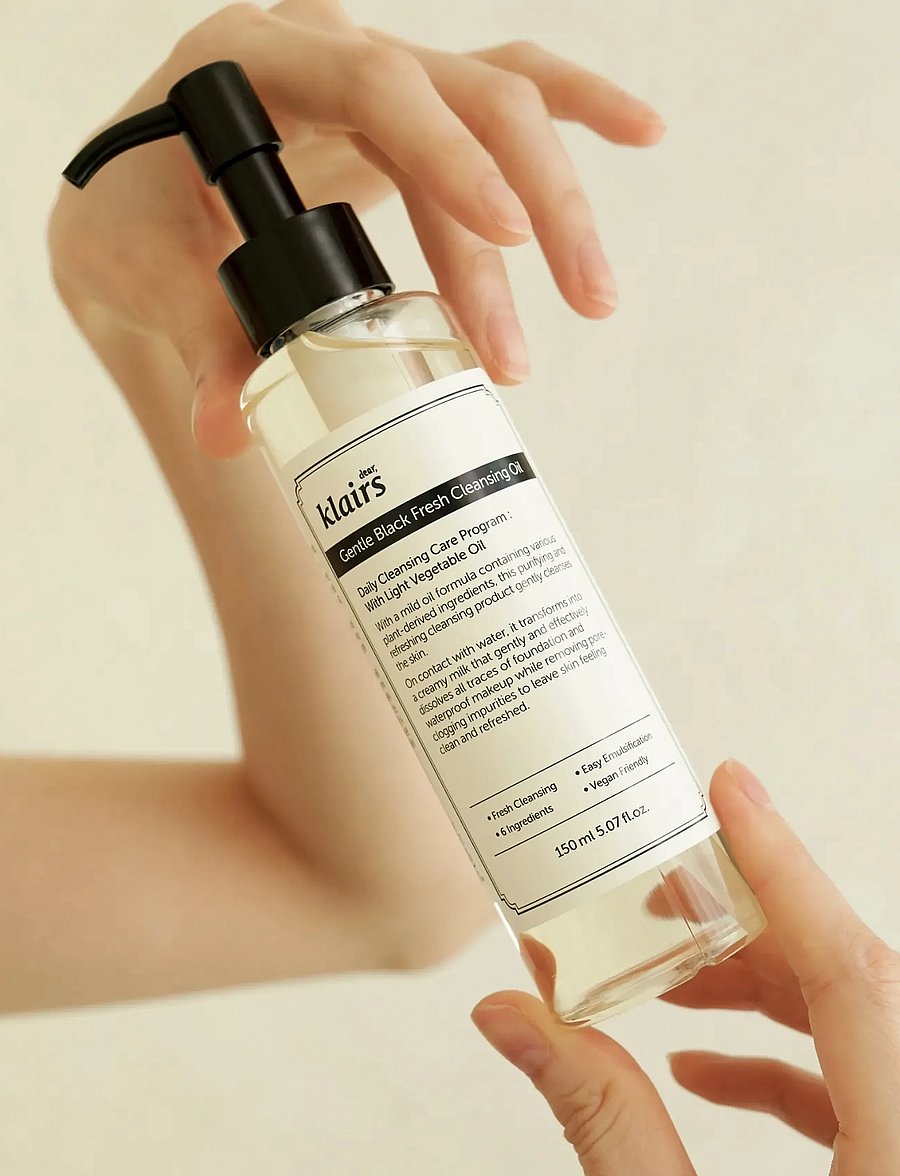 Klairs - Gentle Black Fresh Cleansing Oil Full Size - puhastavad õlid - white - 0