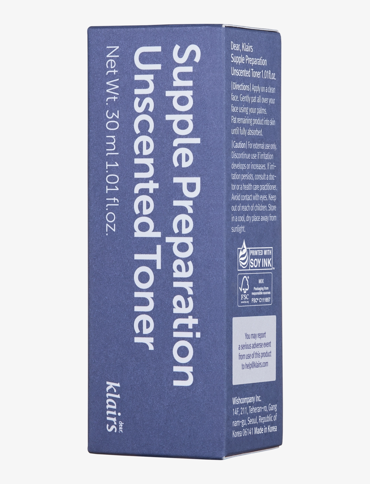 Klairs Supple Preparation Unscented Toner Mini återfuktande ansiktsvatten dam – bild 2