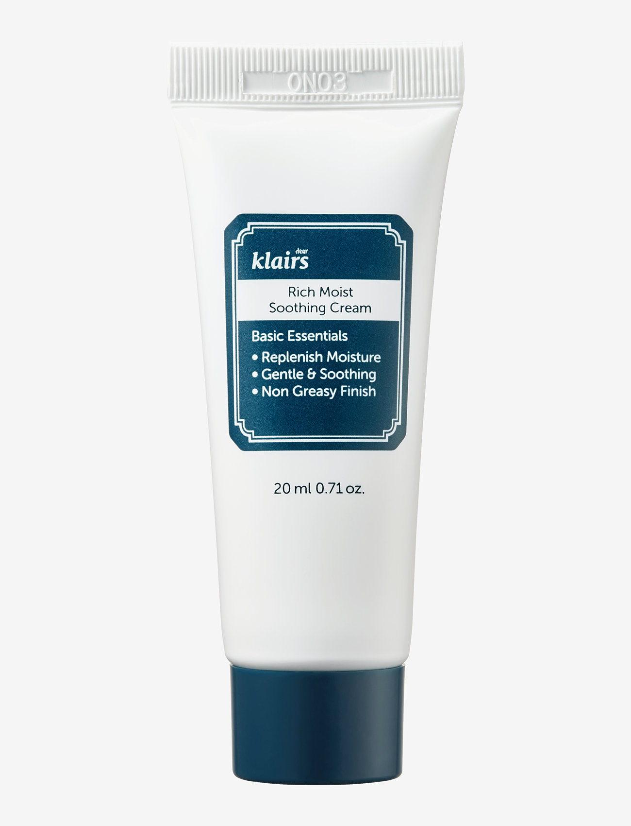 Klairs - Rich Moist Soothing Cream Mini - fuktkrämer - white - 0