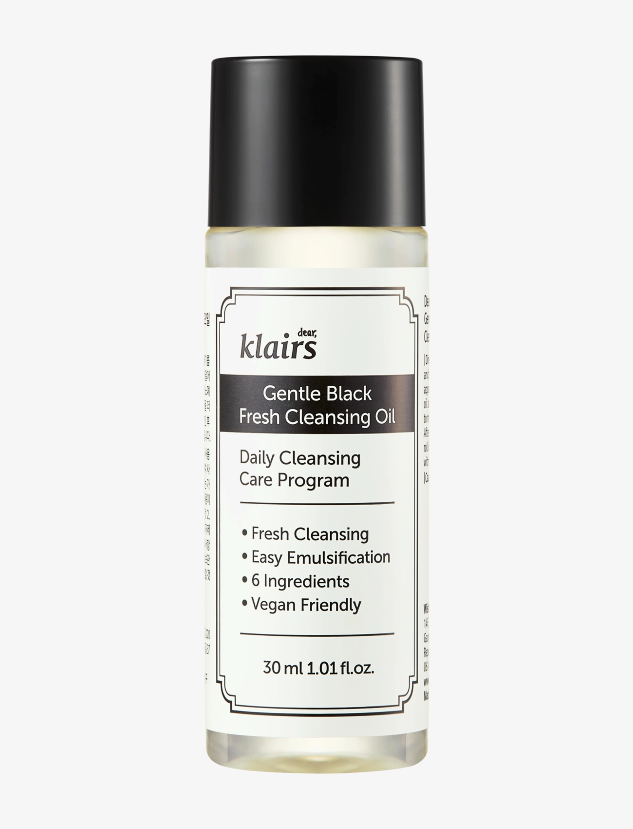 Klairs Klairs Gentle Black Facial Cleanser Mini, 20 ml, Nude, Rengøringsmidler > Ansigtsvask Og Rengøringsmidler, Dame