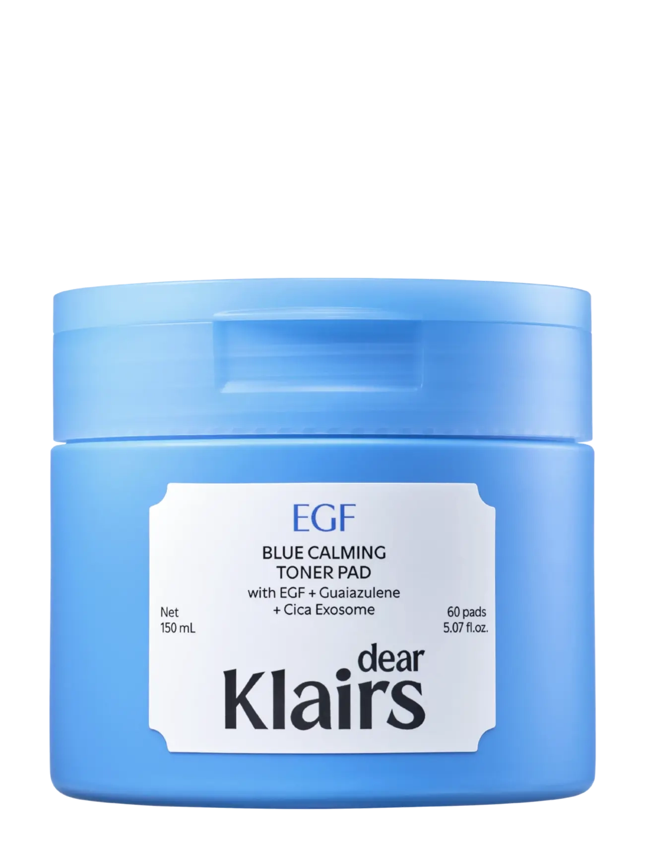 Klairs Egf Blue Calming Toner Pad 150Ml 60 Pad, Tonerpude, Hvid, Str: 150 ML