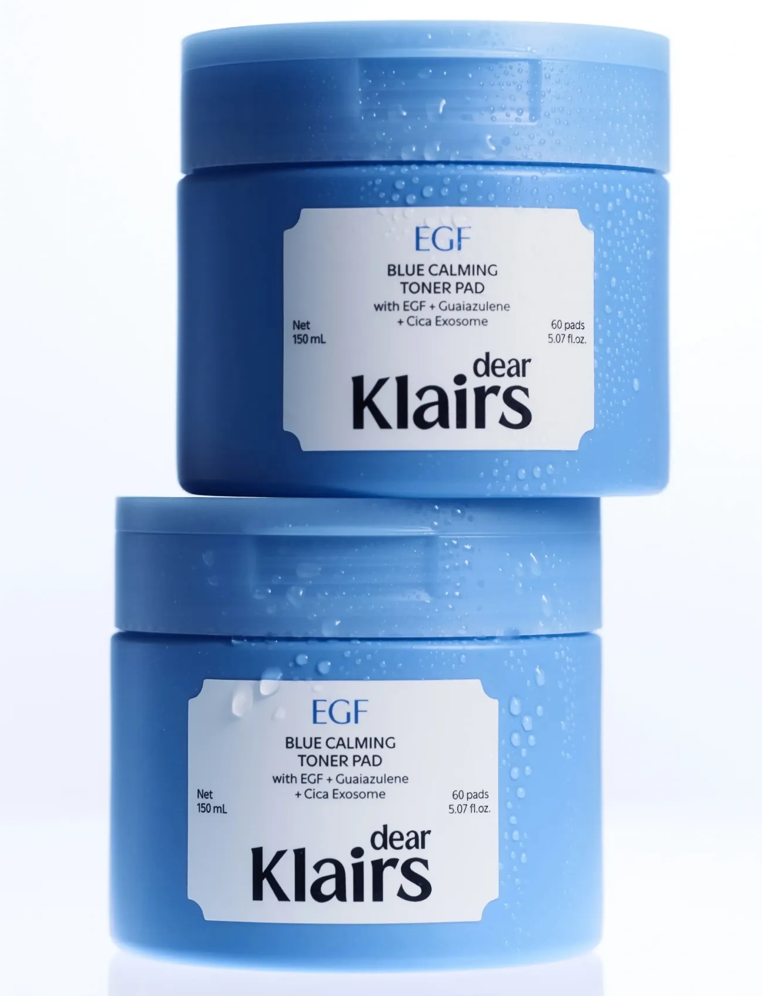 Klairs Klairs Egf Blue Calming Toner Pad 150ml 60 Pad, 150 ml, White, Toners > Toner Pads, Dame