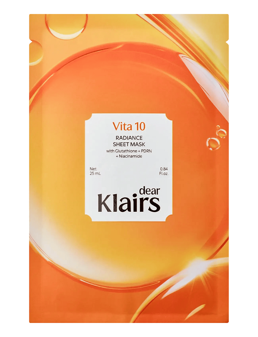 Klairs - KLAIRS Vita 10 Radiance Sheet Mask 25ml - nahahooldus - white - 1