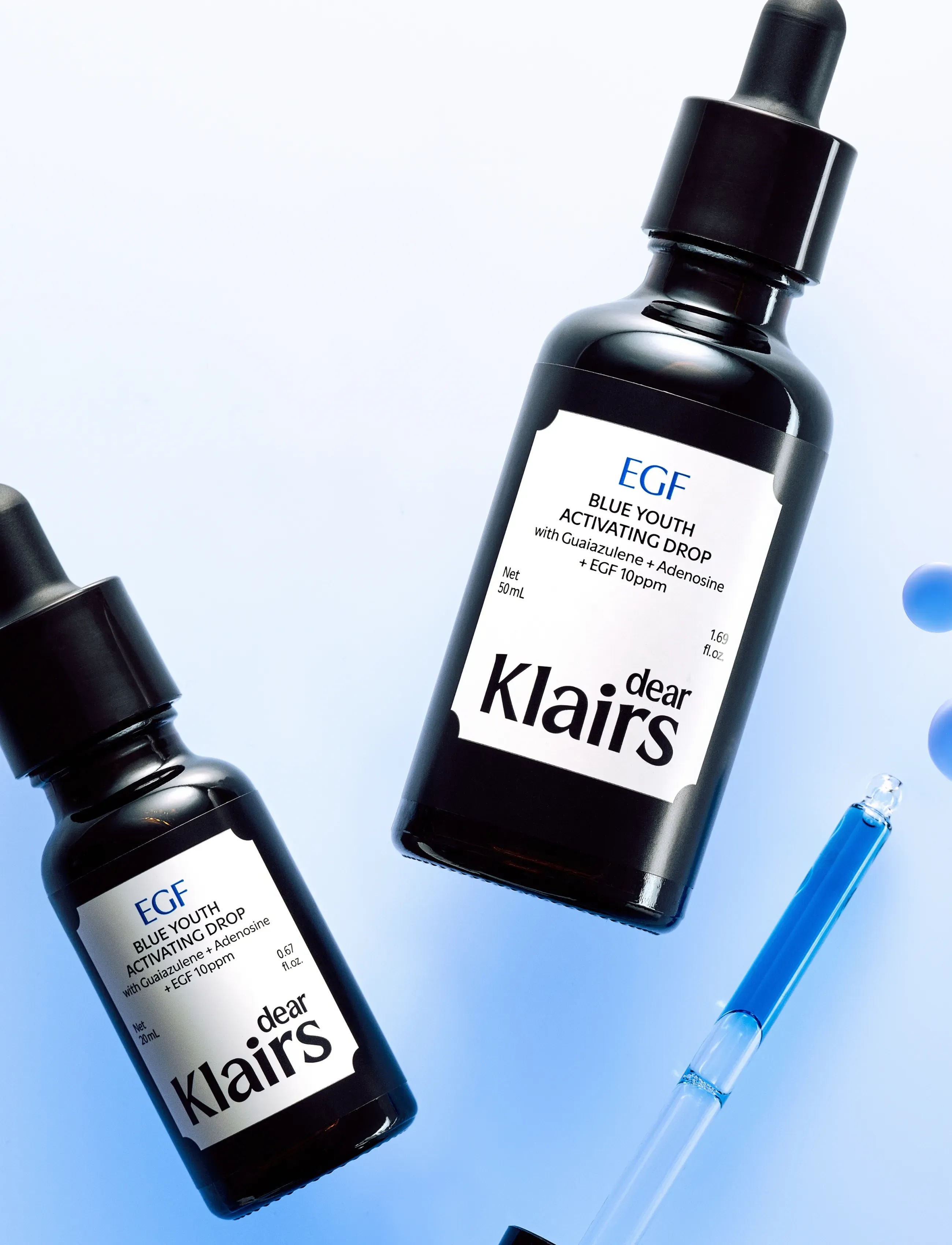 Klairs - Blue EGF Youth Activating Drop 50ml - serum & olier - blue - 2