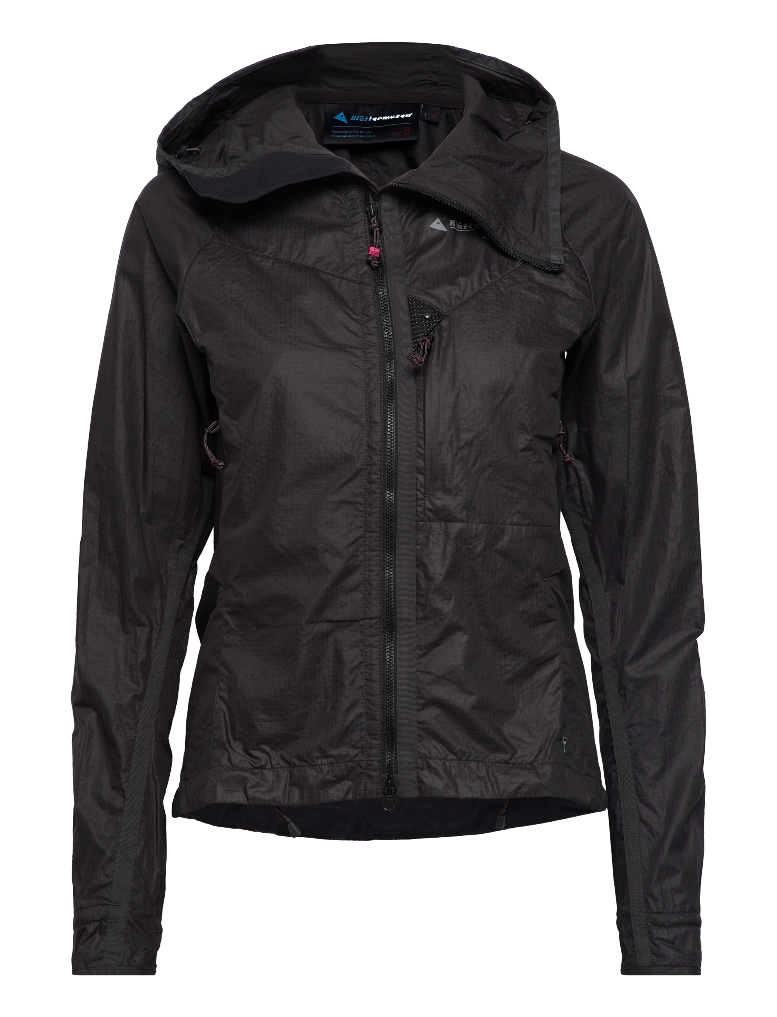 Klättermusen - Ansur Hooded Wind Jacket W's - raven black - 1
