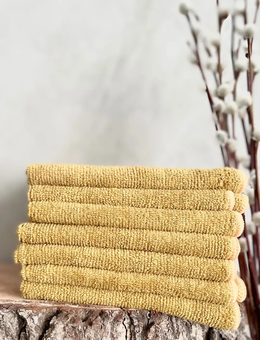 Klud - Kitchen cloth weekdays Curry yellow - nõudepesulapid ja -harjad - yellow - 1