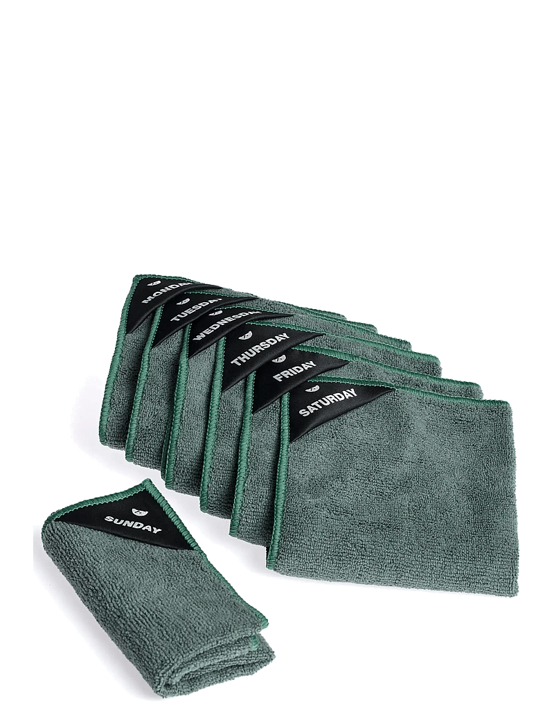 Klud - Kitchen cloth weekdays Oily Green - nõudepesulapid ja -harjad - green - 0