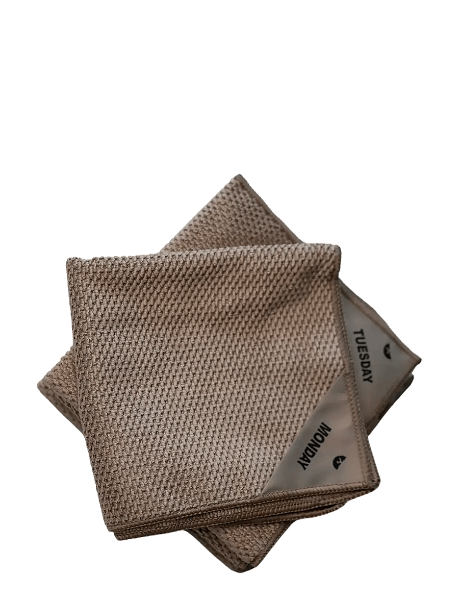 Klud - Premium kitchen cloth weekdays, Latte - lupatiņas un birstes traukiem - latte - 1