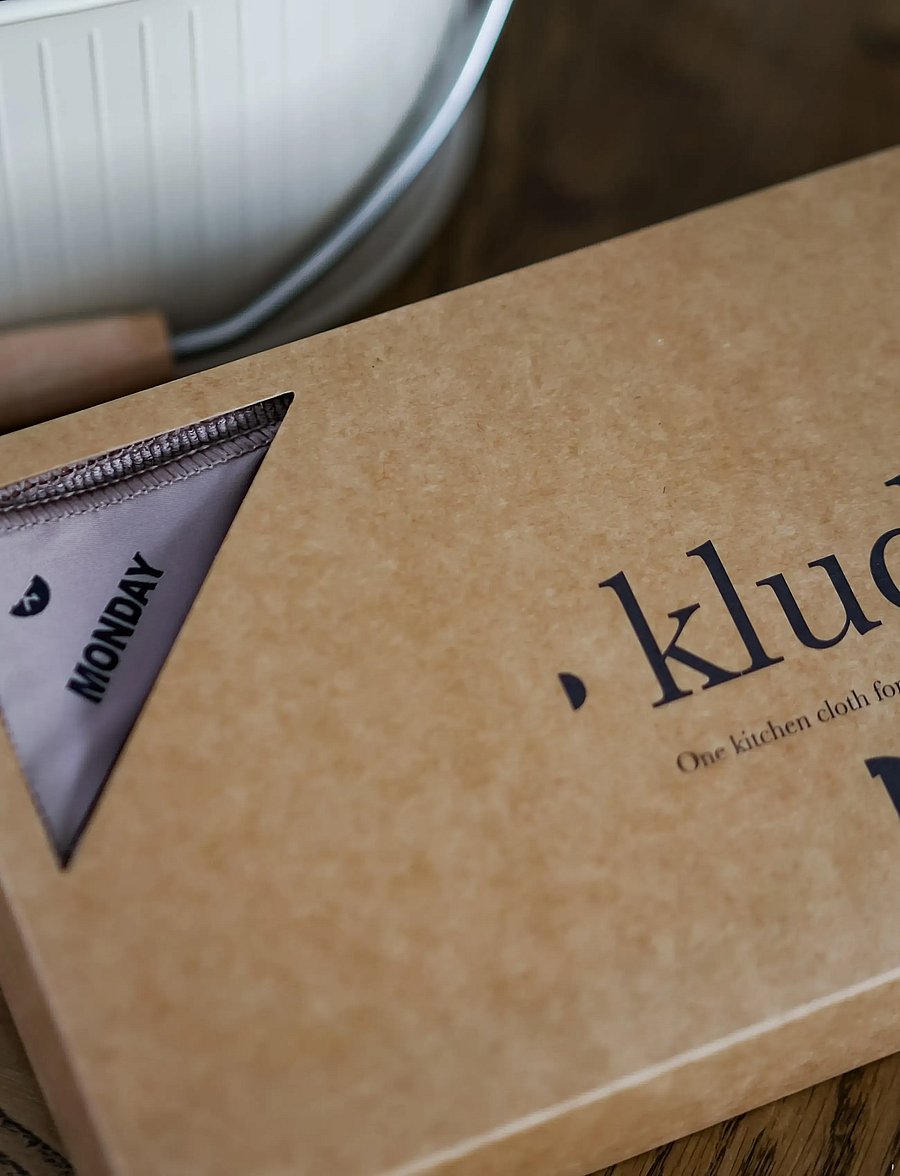 Klud - Premium kitchen cloth weekdays, Latte - lupatiņas un birstes traukiem - latte - 5