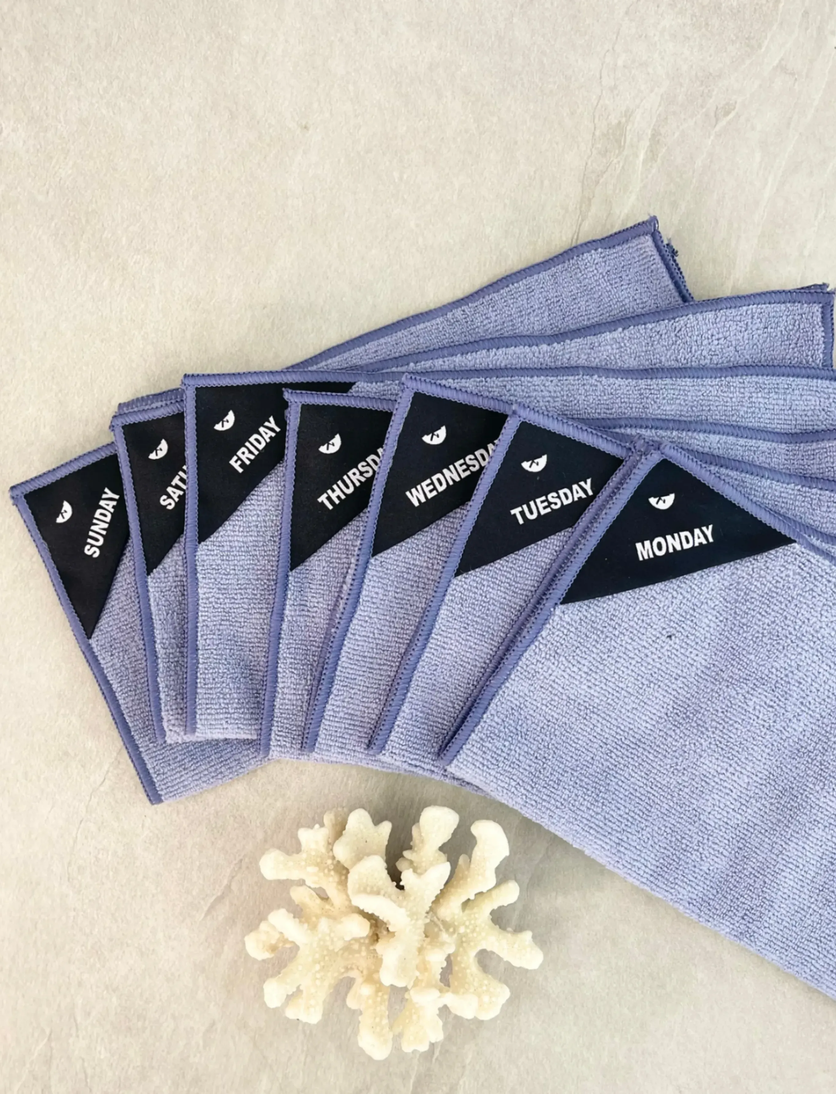 Klud - Kitchen cloth weekdays Dusty Blue - tücher & spülbürste - dusty blue - 3