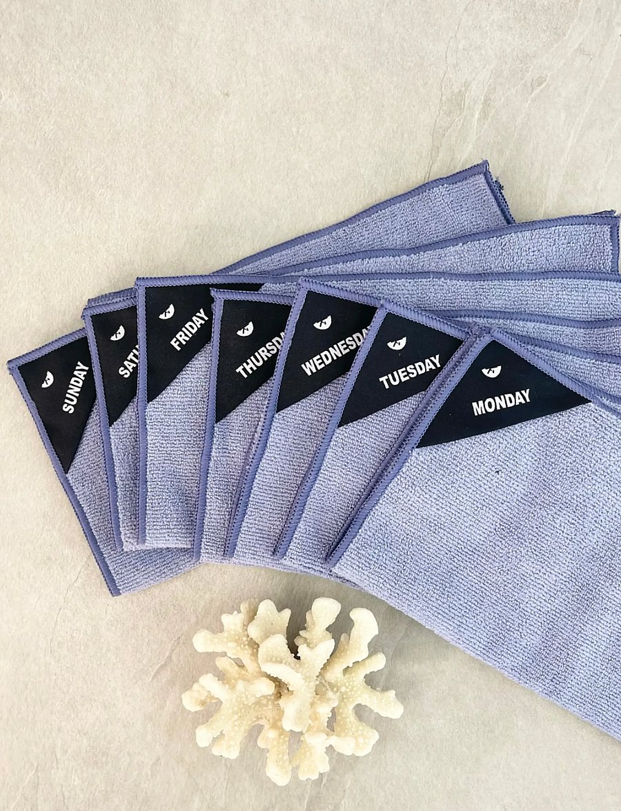 Klud - Kitchen cloth weekdays Dusty Blue - die niedrigsten preise - dusty blue - 3