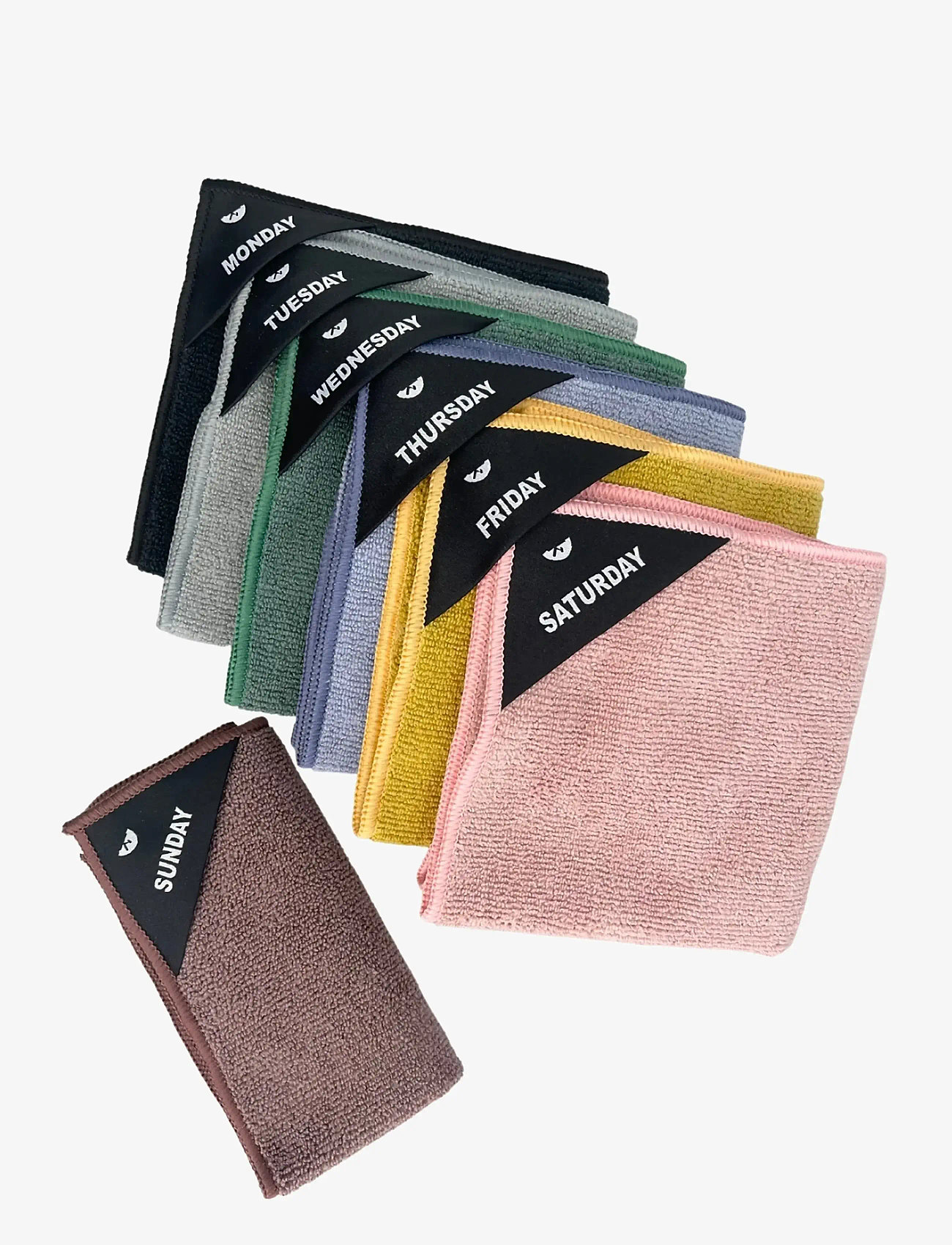 Klud - Kitchen cloth weekdays Multi - dishcloths & brushes - multi colour - 0