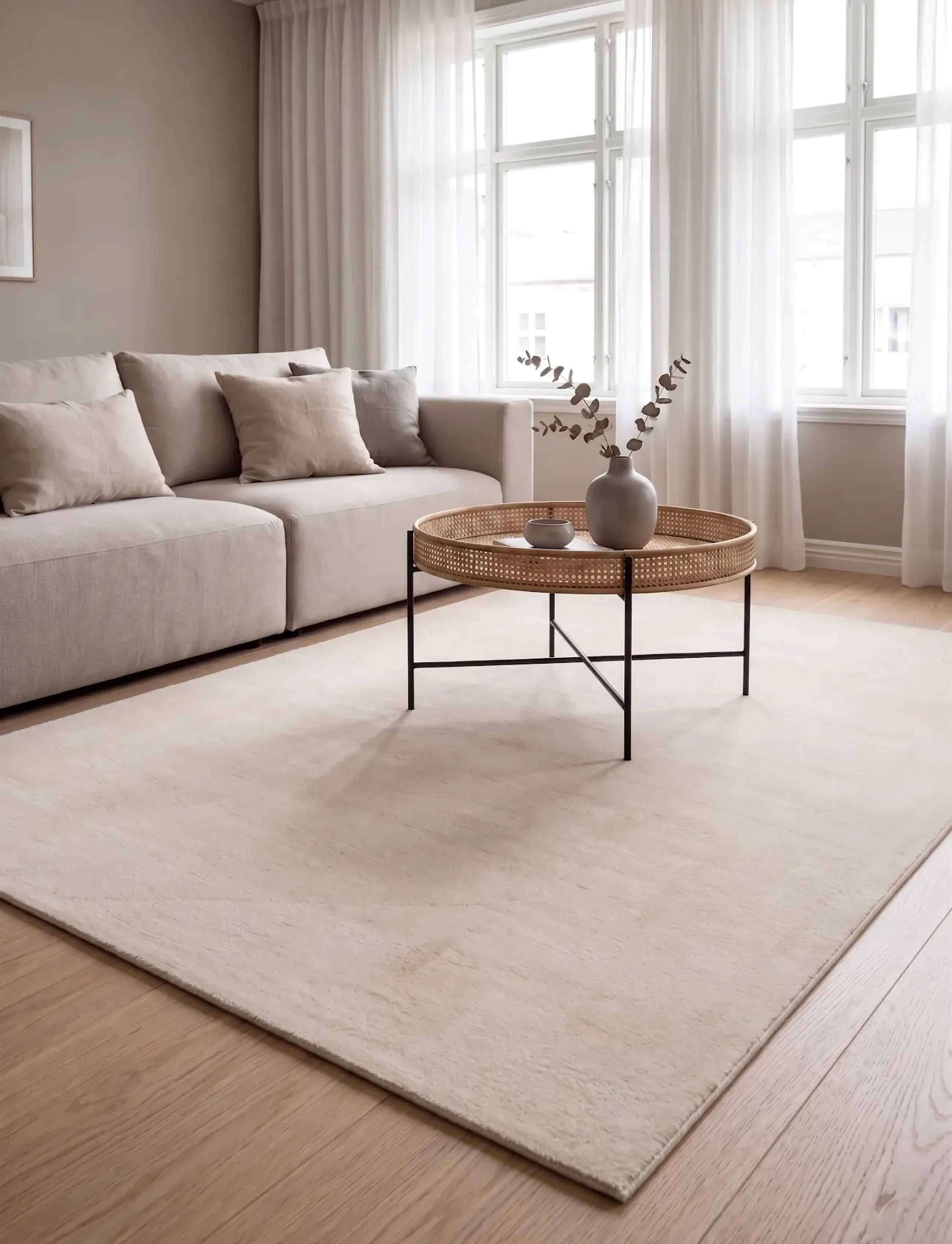 KM Home Soft, 200X290 cm, Beige, Tæpper Og Gulvtæpper > Plastiktæpper, Unisex