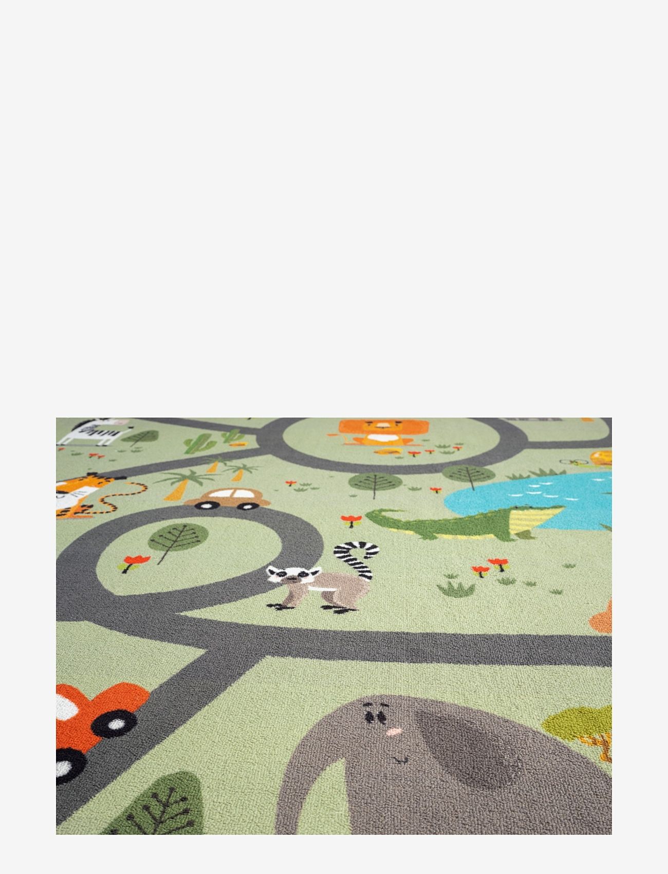 KM Home - Play Animals - round rugs - green - 2
