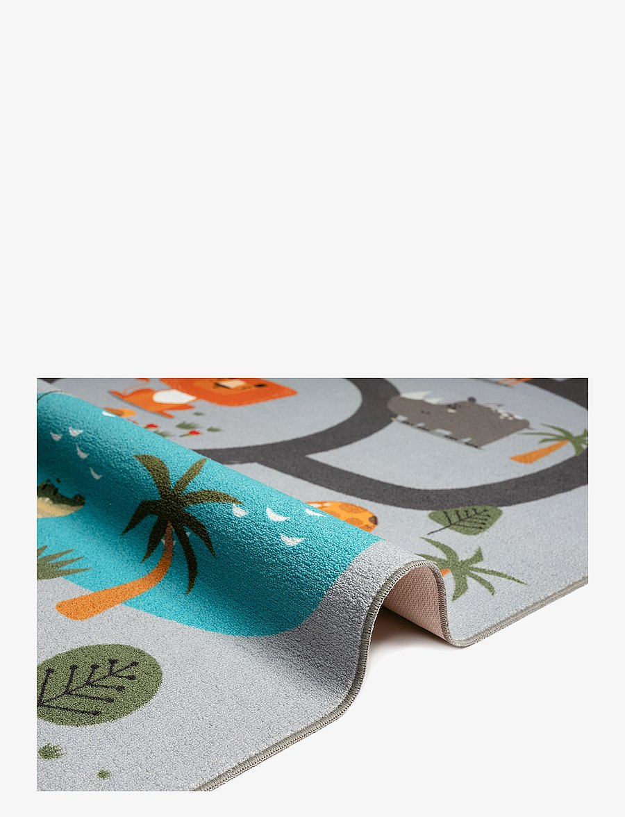 KM Home - Play Animals - rechteckig teppiche - grey - 4