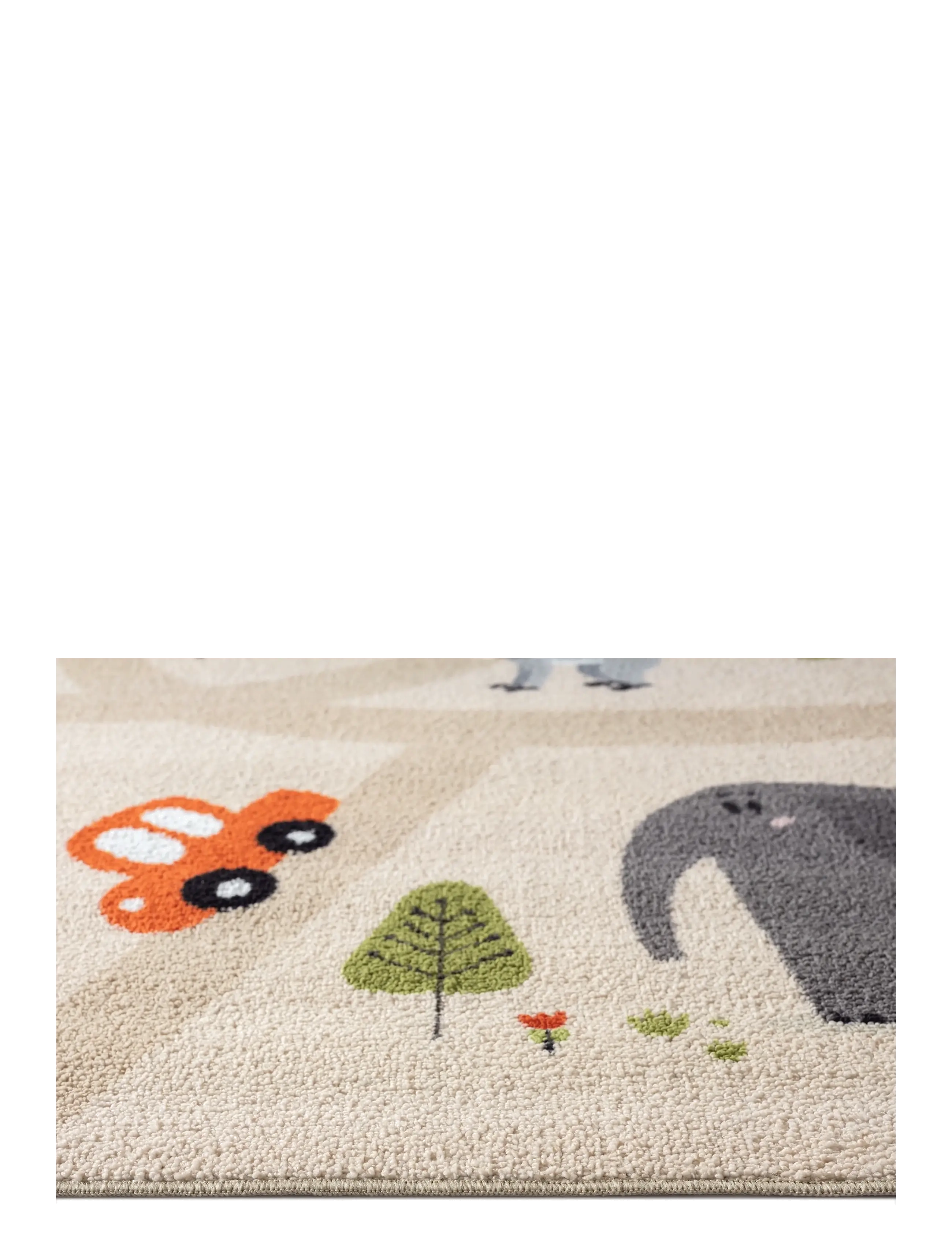 KM Home - Play Animals - dywany okrągłe - linen - 2
