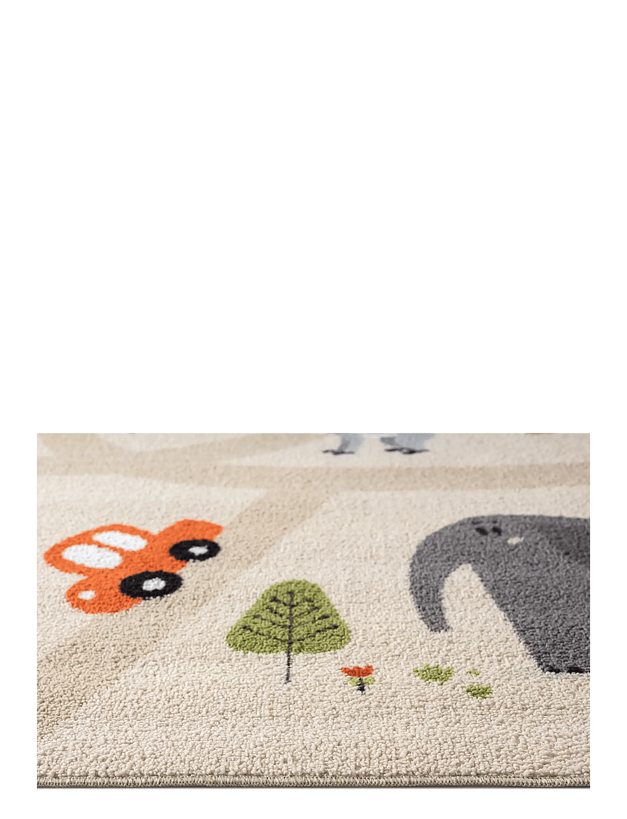 KM Home - Play Animals - runde teppiche - linen - 2