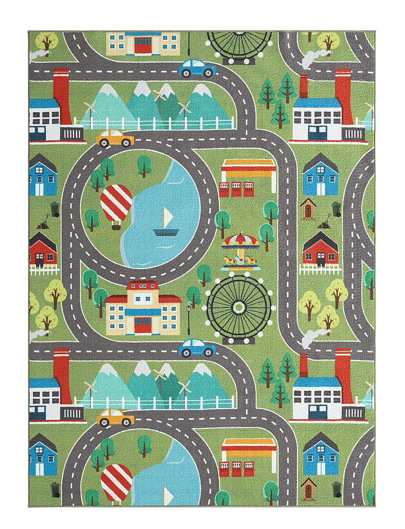 KM Home - Play Road - rechteckig teppiche - green - 1