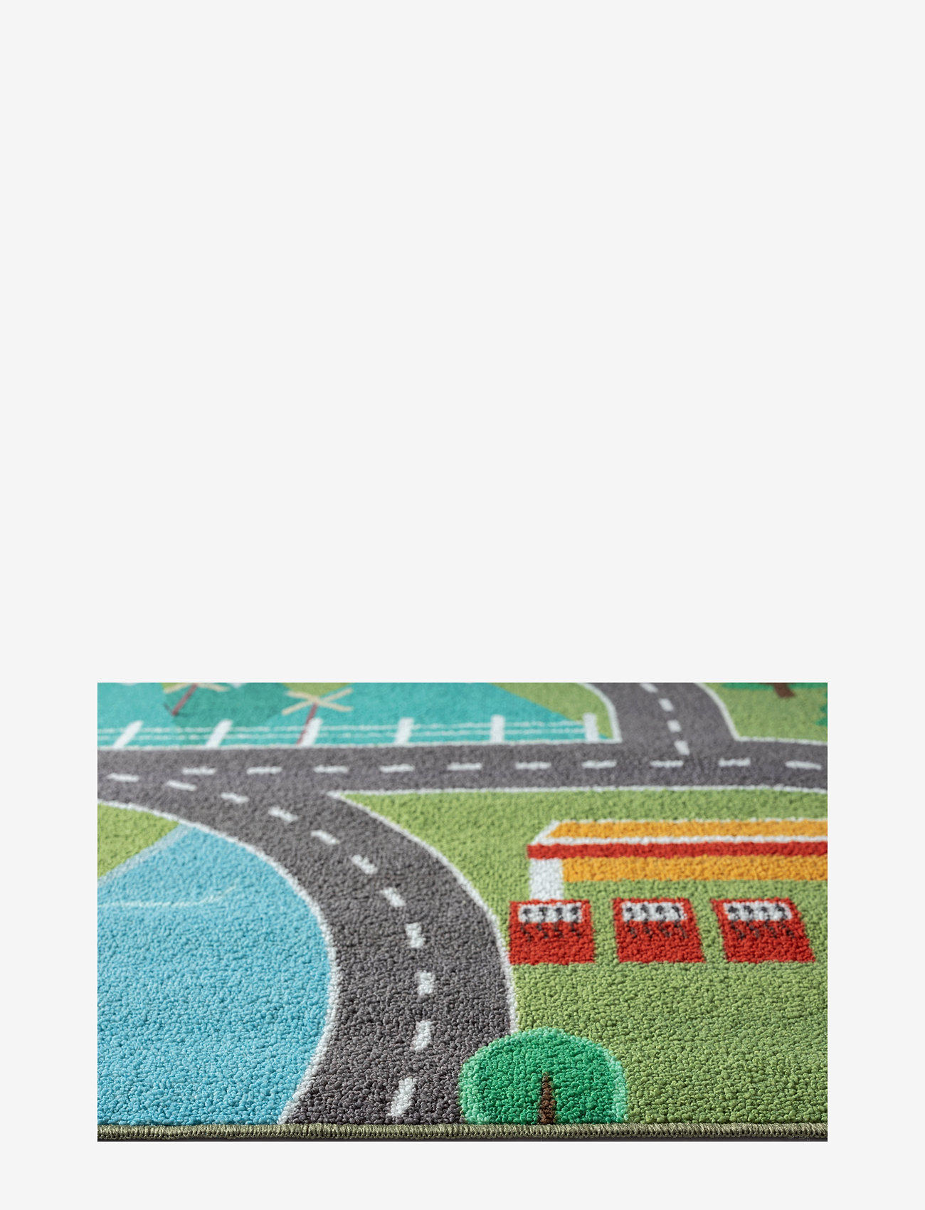 KM Home - Play Road - rectangular rugs - green - 2