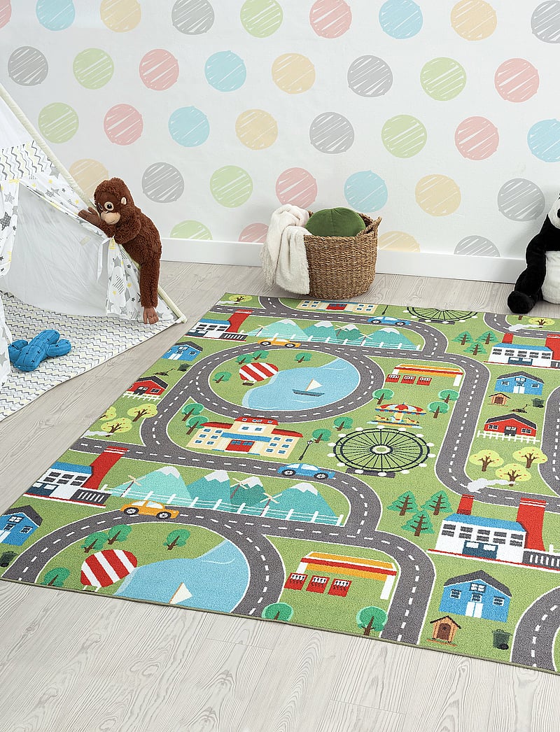 KM Home - Play Road - rechteckig teppiche - green - 0