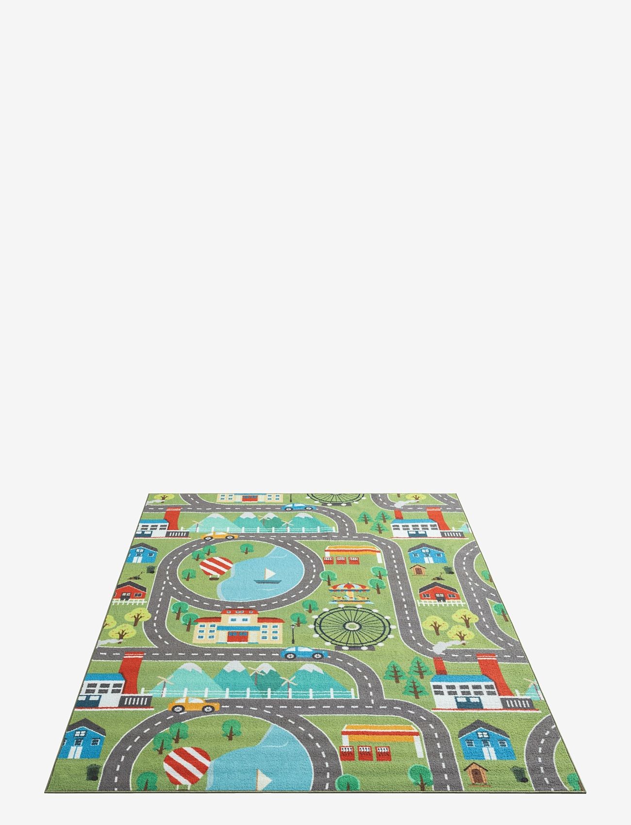 KM Home - Play Road - rectangular rugs - green - 3
