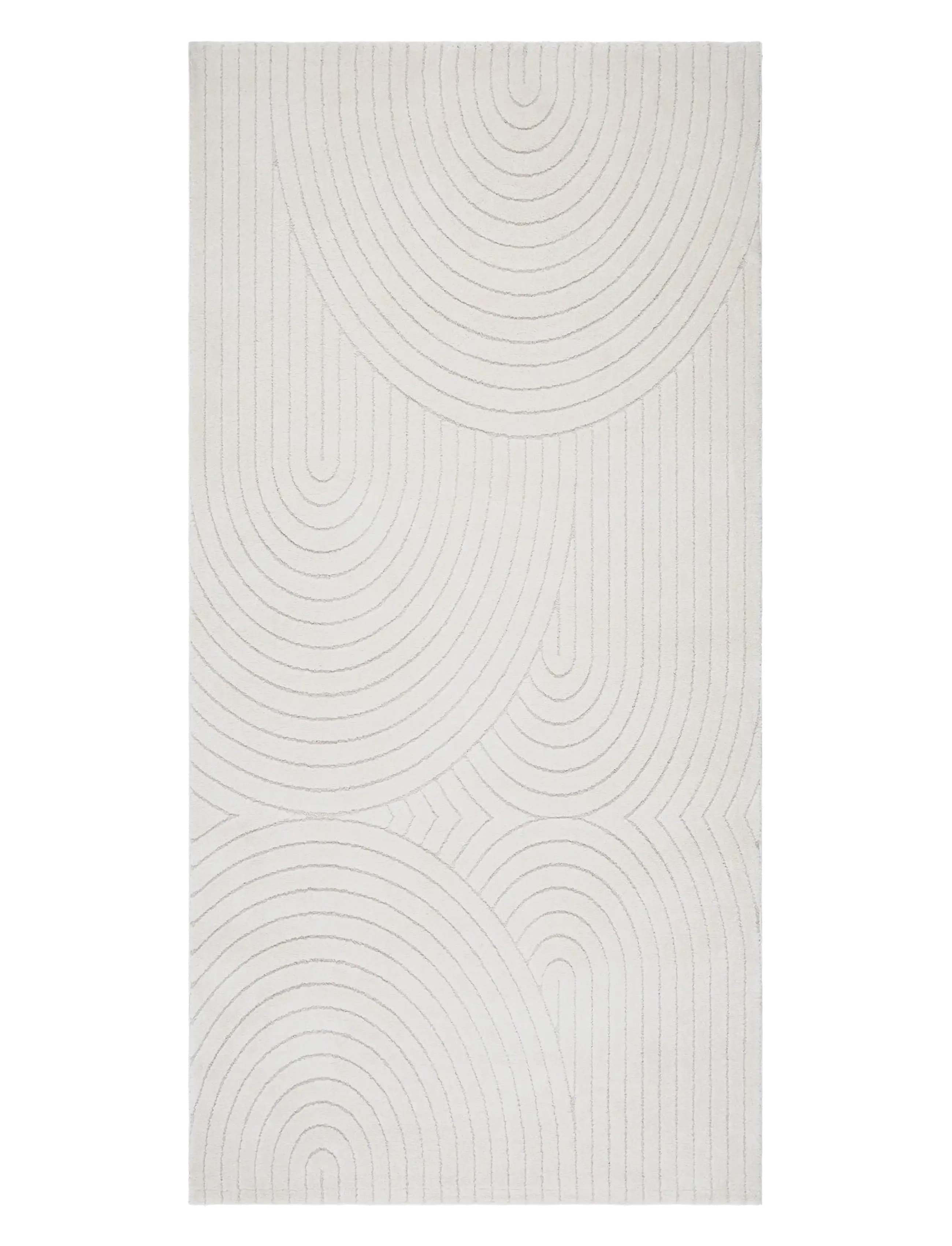 KM Home Genova Zen, 80X250 cm, Rugs & Carpets, Weiß - Other Rugs, Homeware