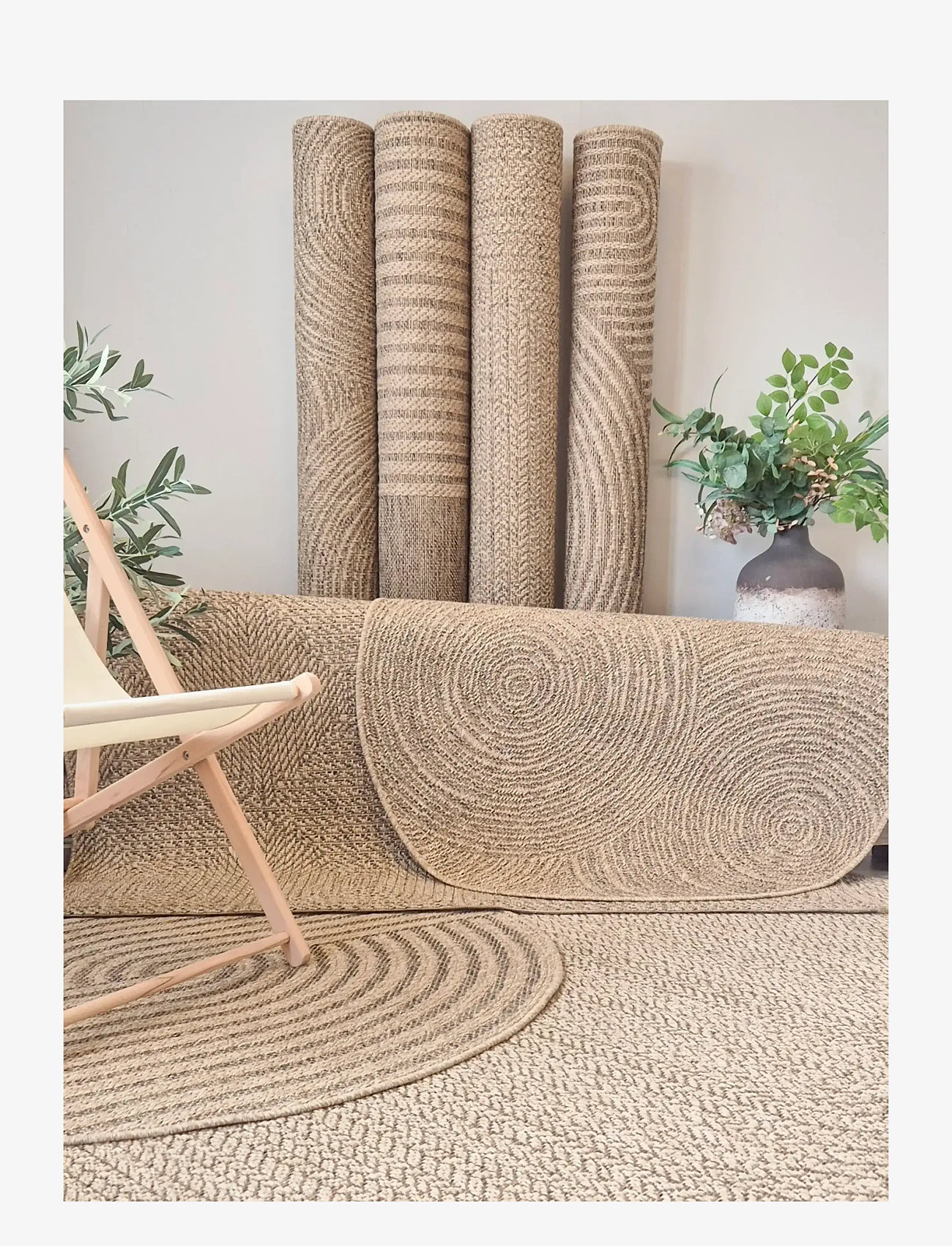 KM Home - Natural Circle - andre tæpper - jute - 2