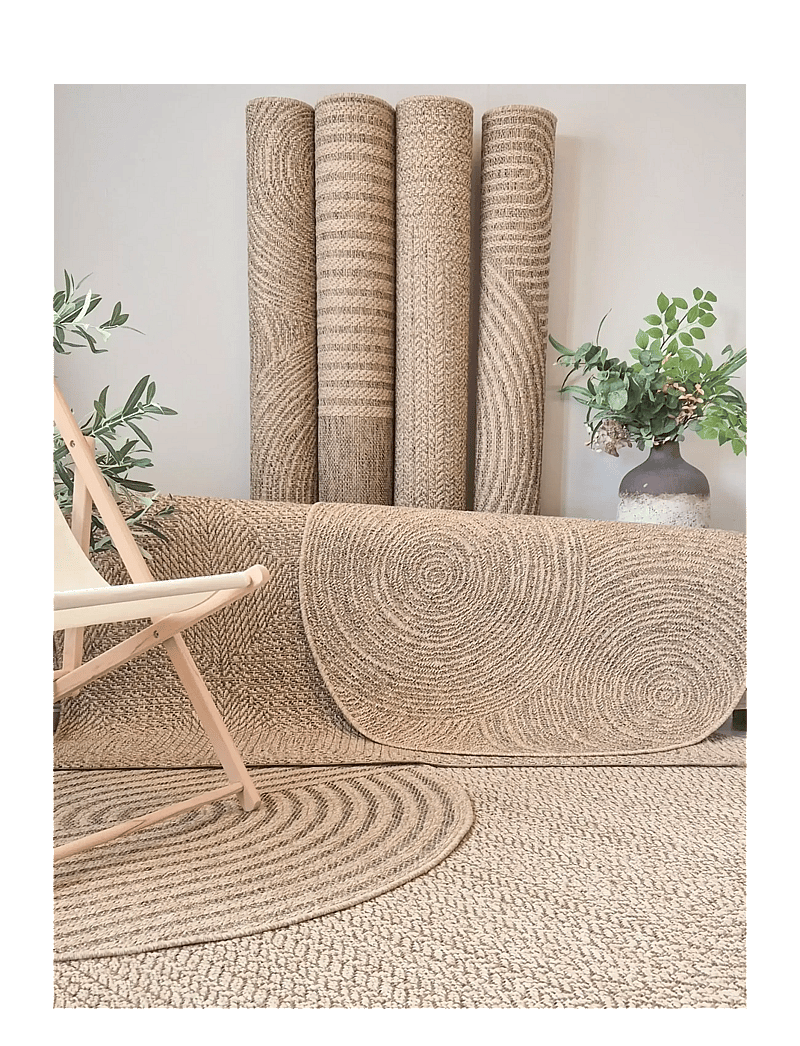 KM Home - Natural Circle - andre tæpper - jute - 2