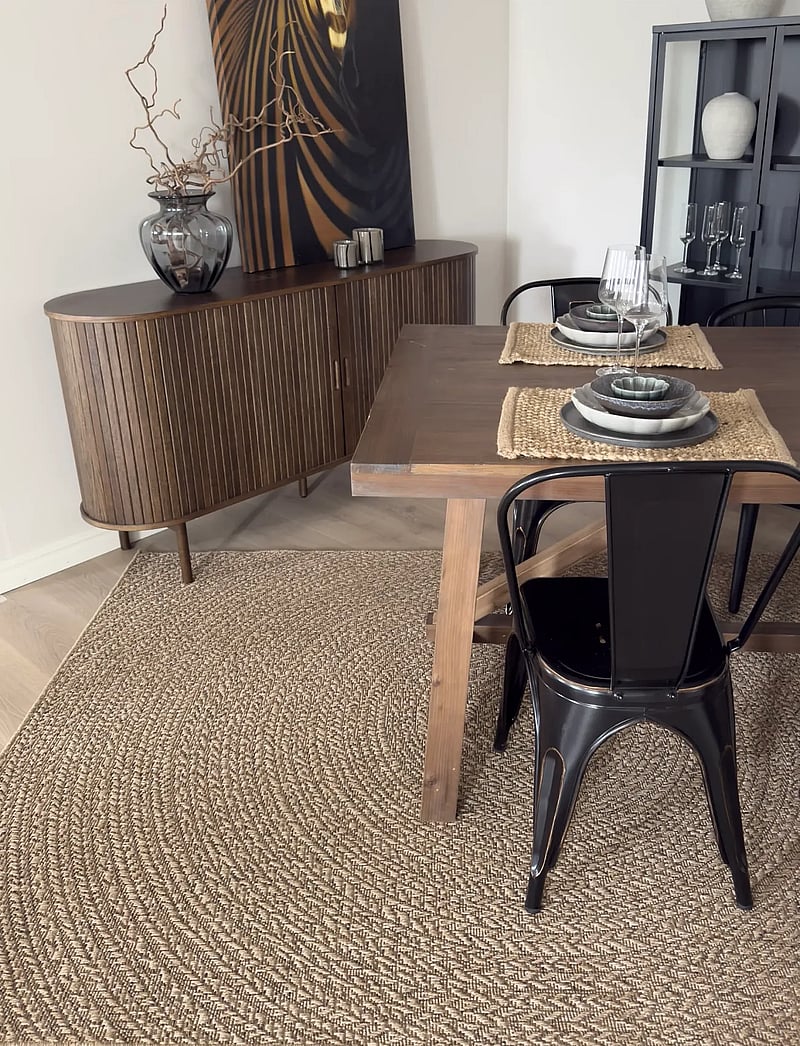 KM Home - Natural Circle - andre tæpper - jute - 4