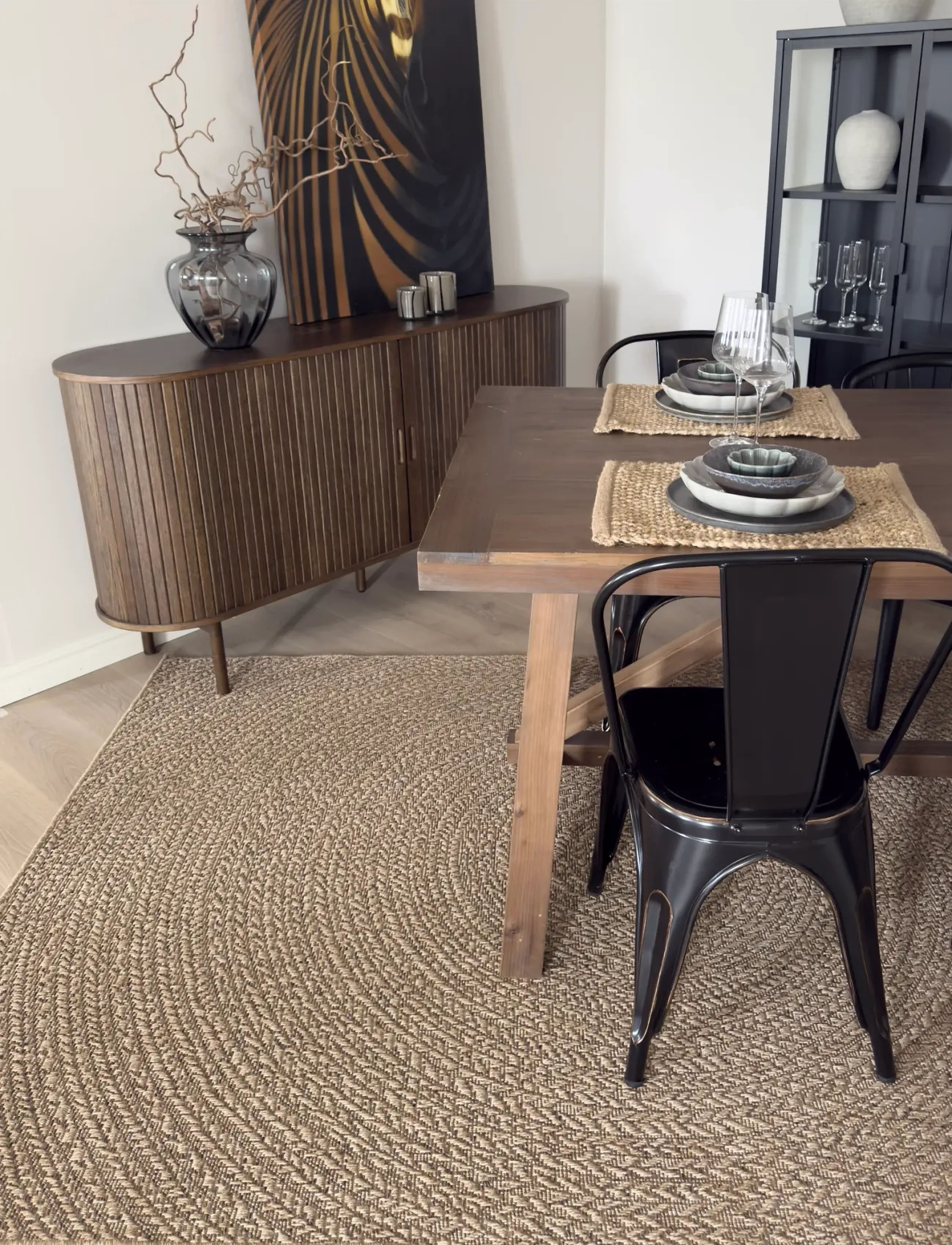 KM Home - Natural Circle - autres tapis - jute - 4
