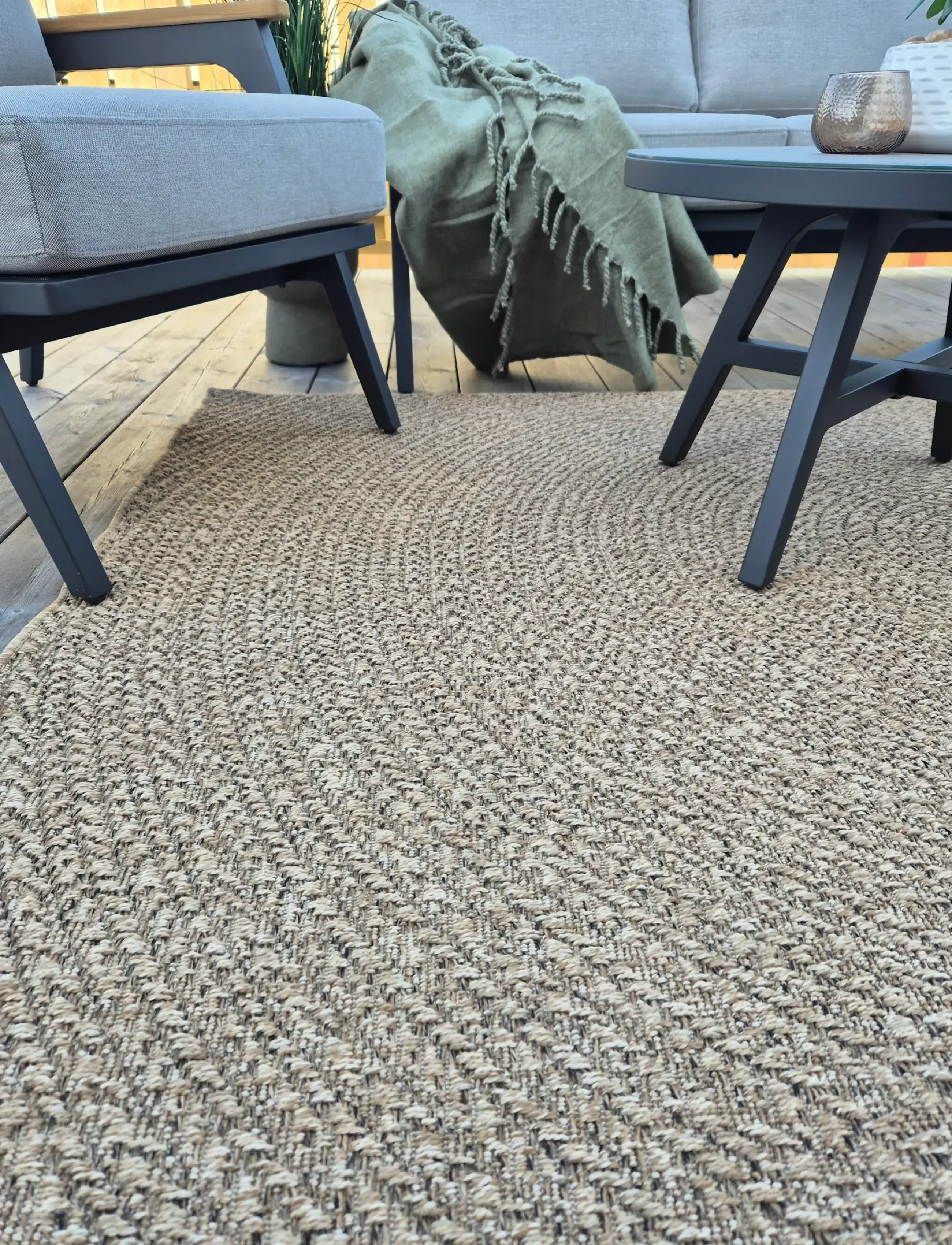 KM Home - Natural Circle - autres tapis - jute - 5