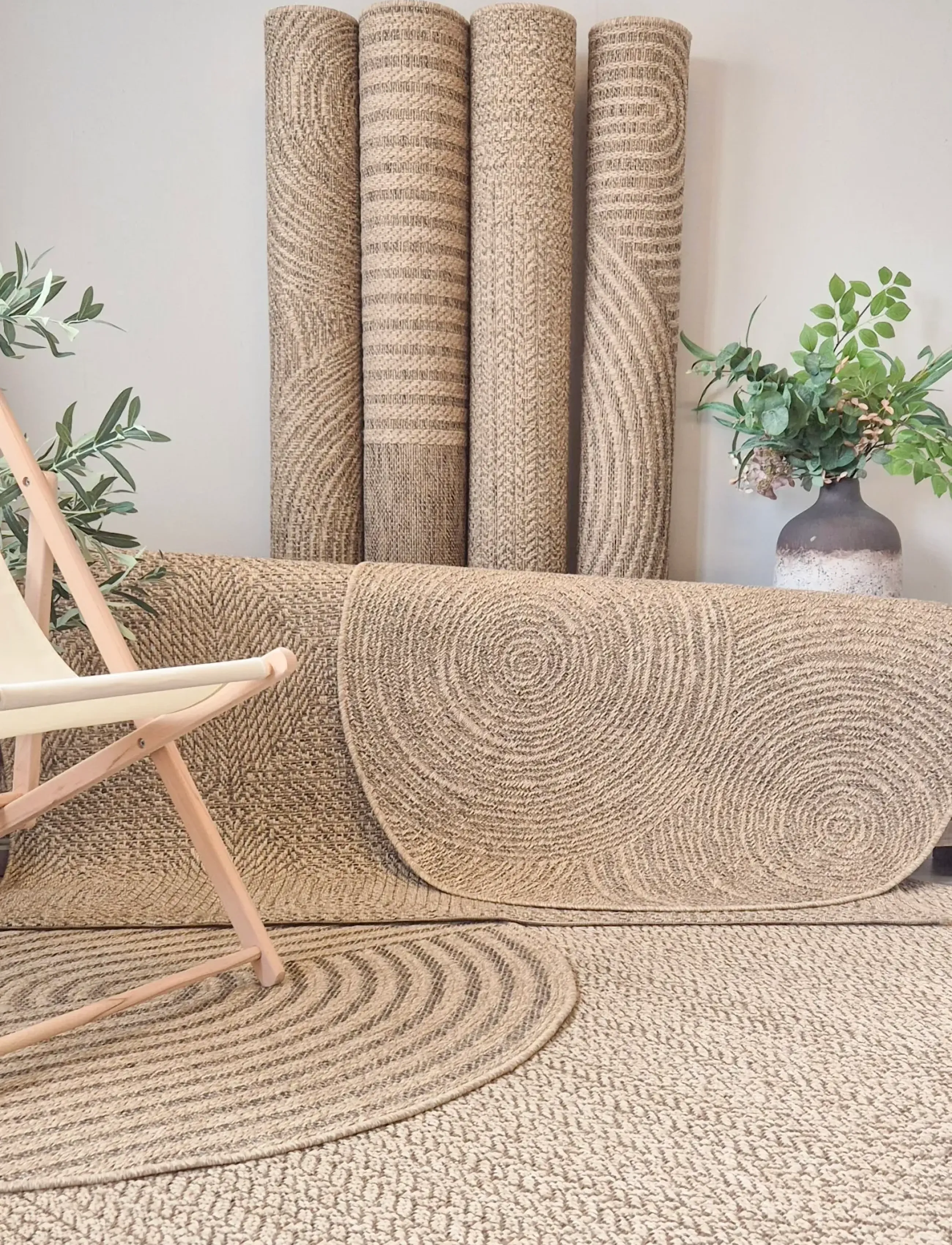 KM Home Natural Circle, 160X160 cm, Beige, Tæpper Og Tæpper > Andre Tæpper, Unisex