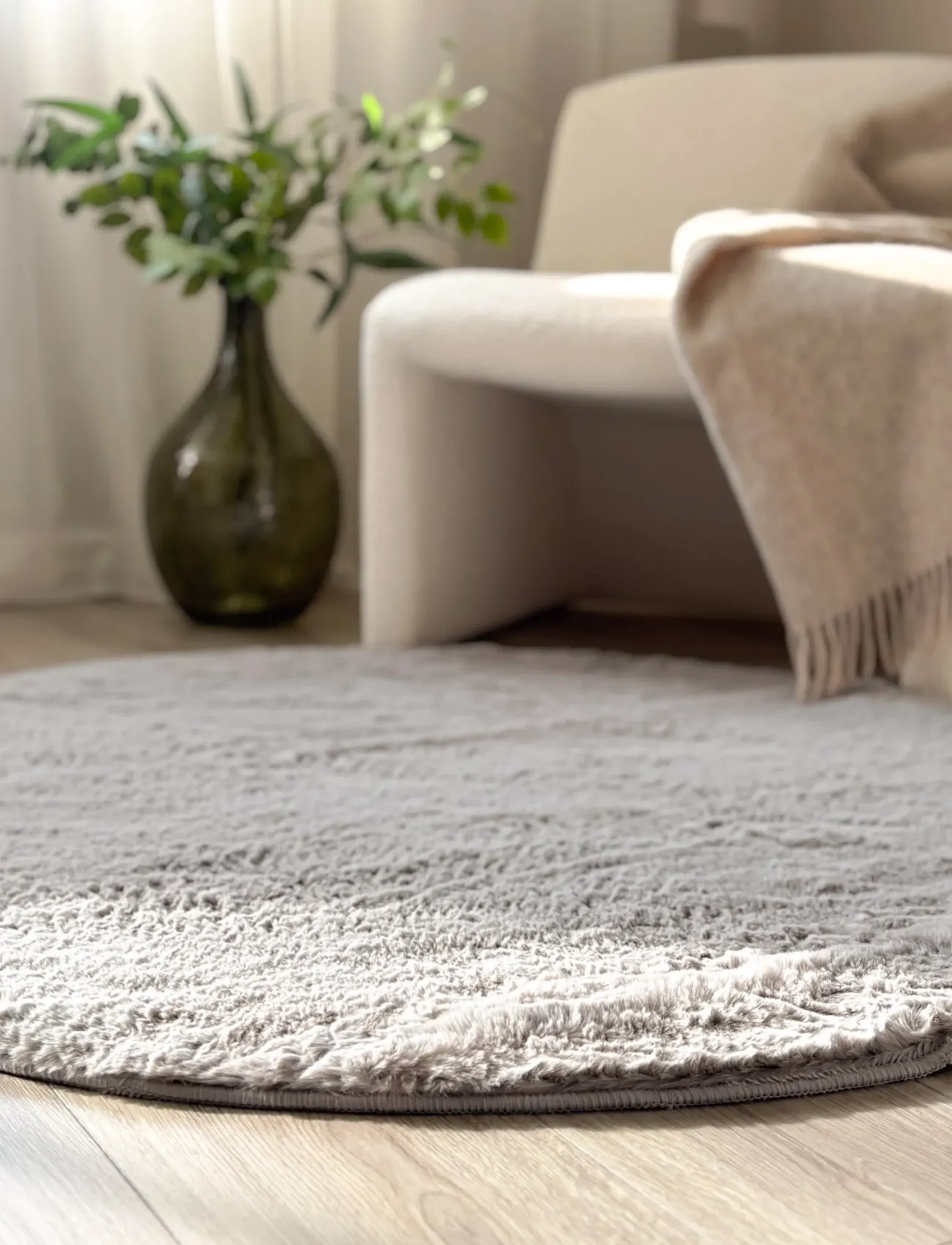 KM Home Heaven, 160X160 cm, Grey, Tæpper Og Tæpper > Andre Tæpper, Unisex