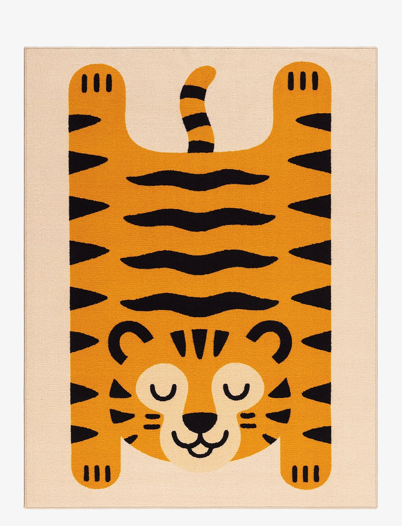 KM Home Play Tiger - Back to school - LINEN / orange