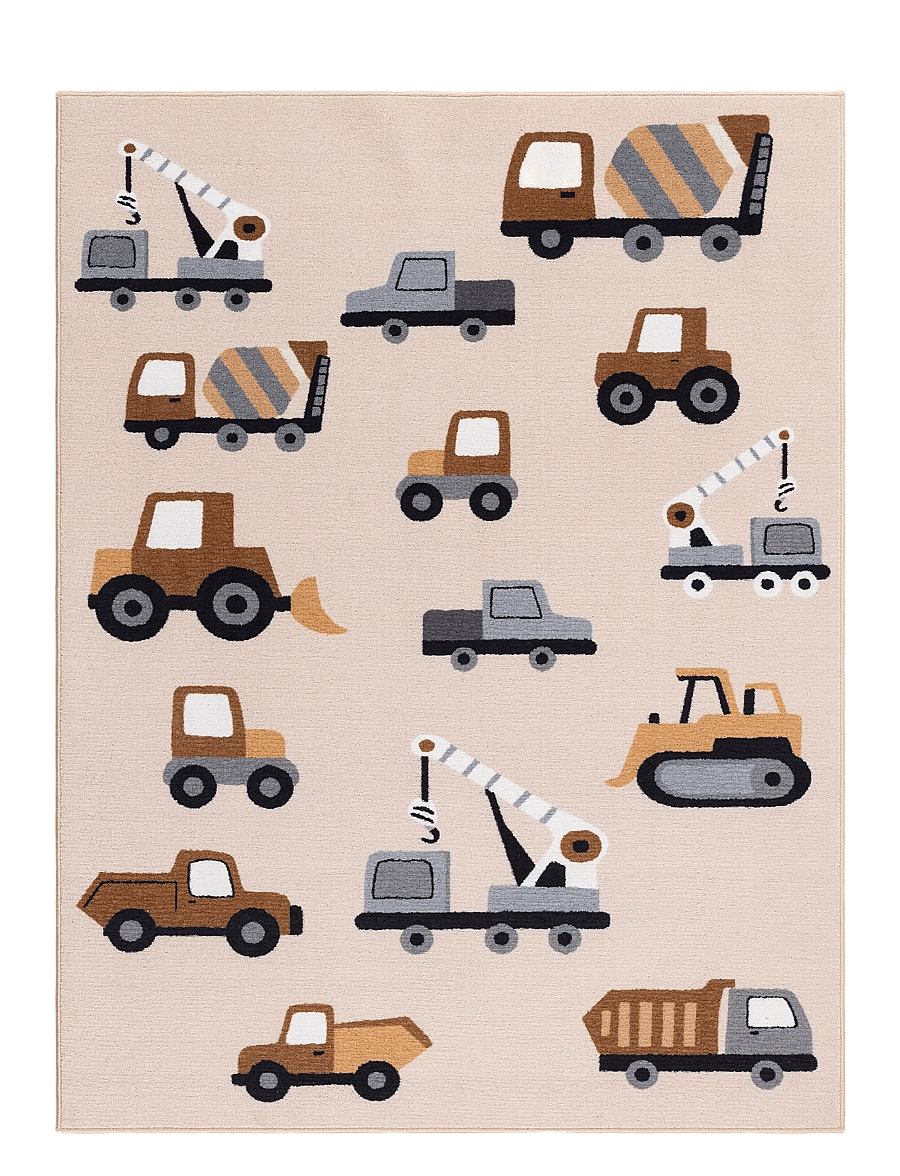 KM Home - Play Wheels - rektangulære tæpper - linen - 1