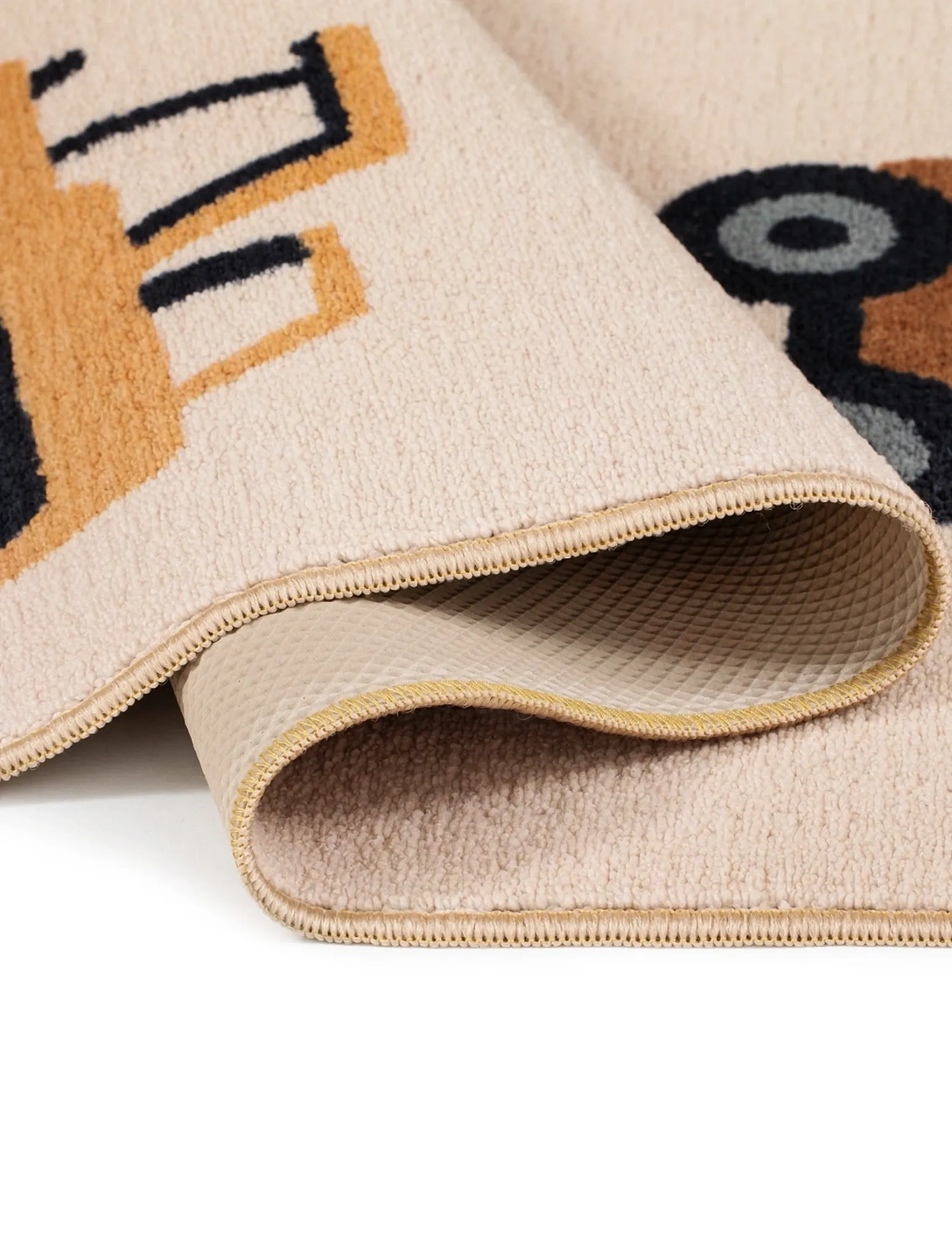 KM Home - Play Wheels - rechteckig teppiche - linen - 2