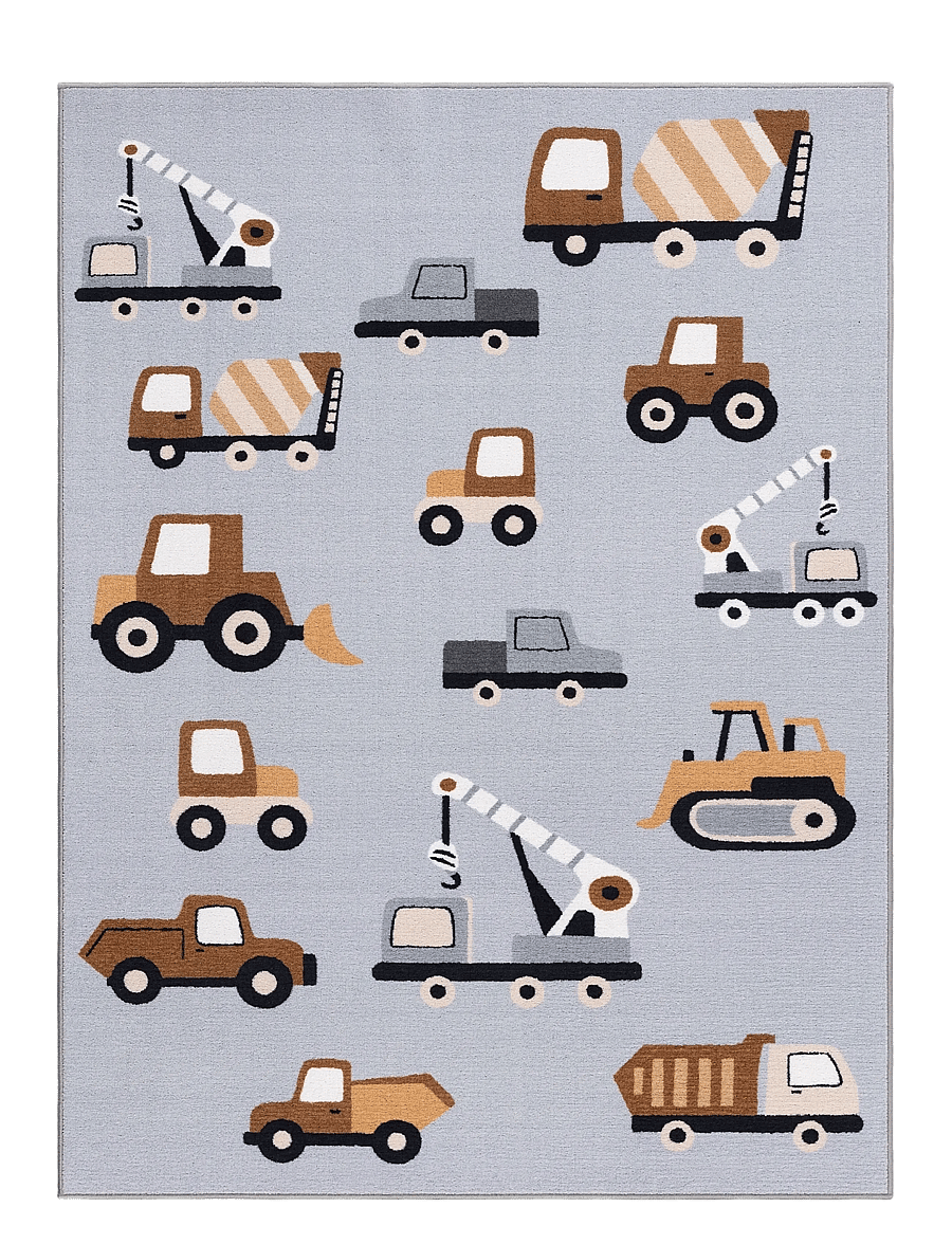 KM Home - Play Wheels - rektangulära mattor - grey - 1