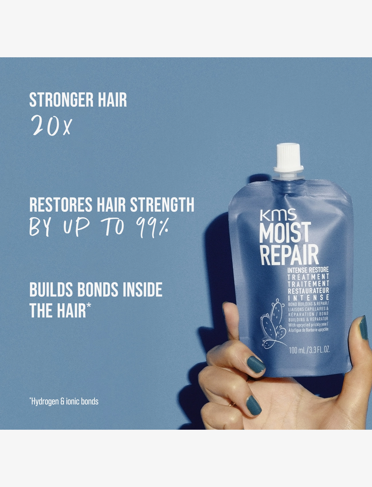 KMS Hair - MOIST REPAIR Intense Restore Treatment 500ml - hårkure - clear - 1
