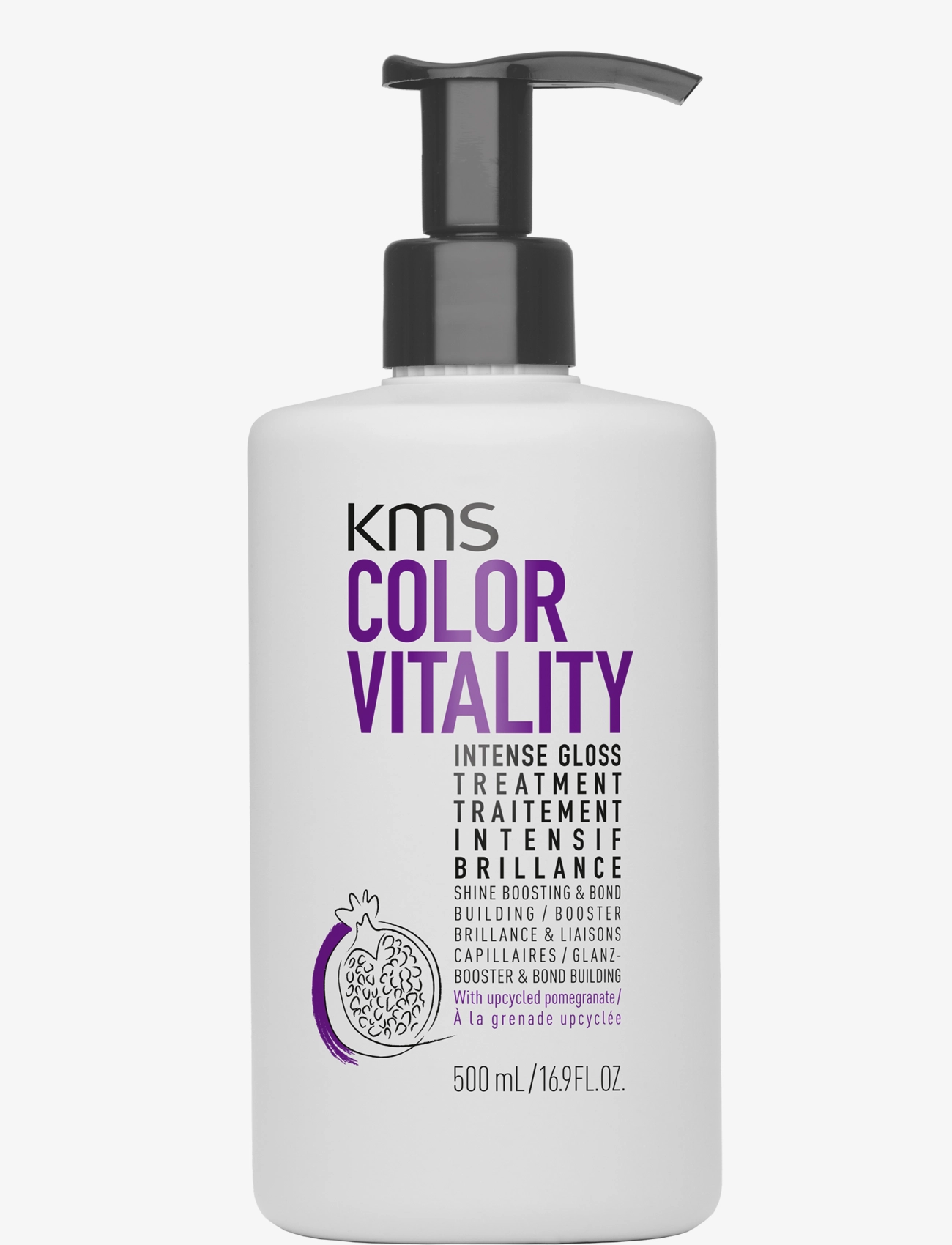 KMS Hair Color Vitality Intense Gloss Treatment 500ml, 500 ml, Nude, Pleje > Behandlinger, Dame