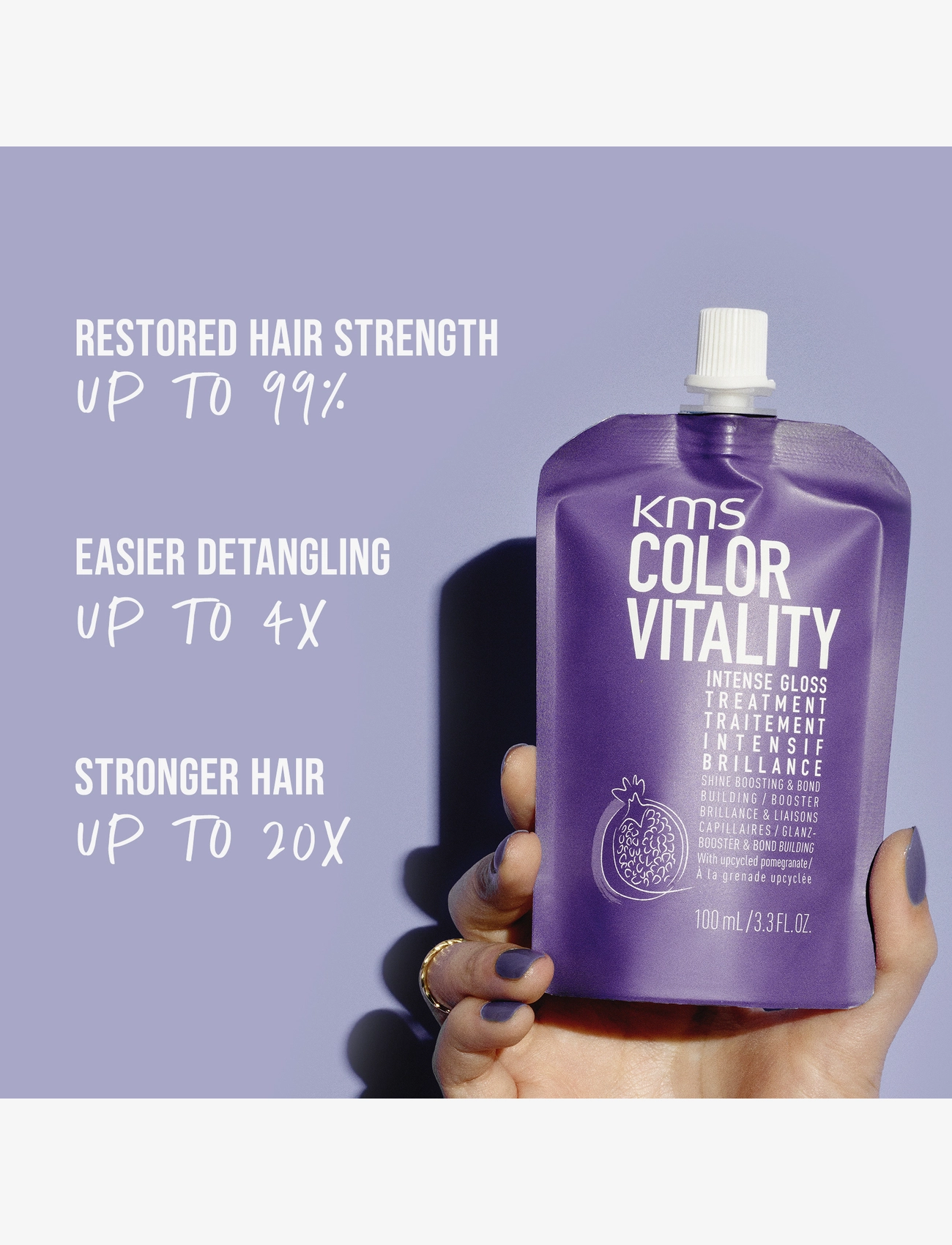 KMS Hair - COLOR VITALITY Intense Gloss Treatment 500ml - hårkure - clear - 1