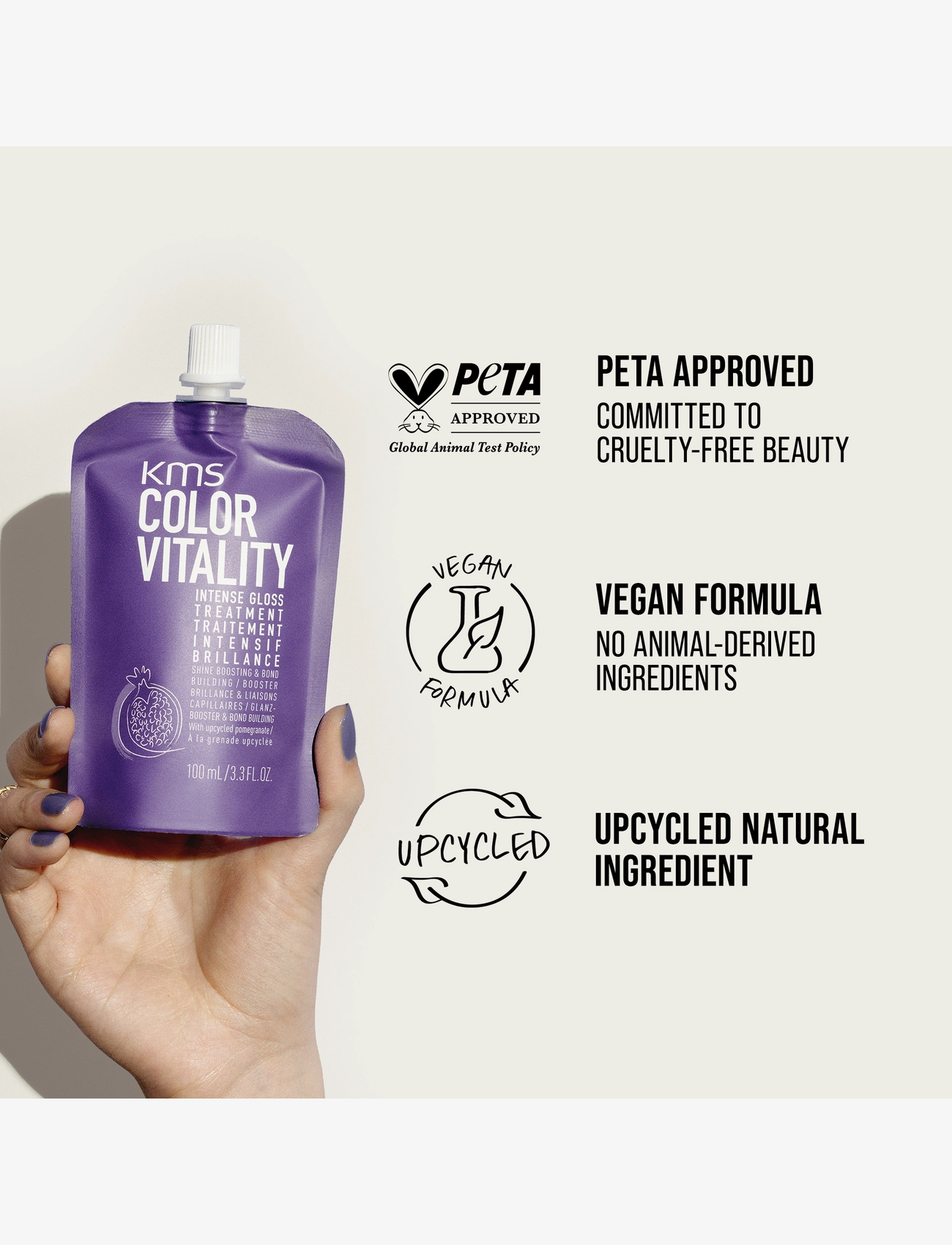 KMS Hair - COLOR VITALITY Intense Gloss Treatment 500ml - hårkure - clear - 3