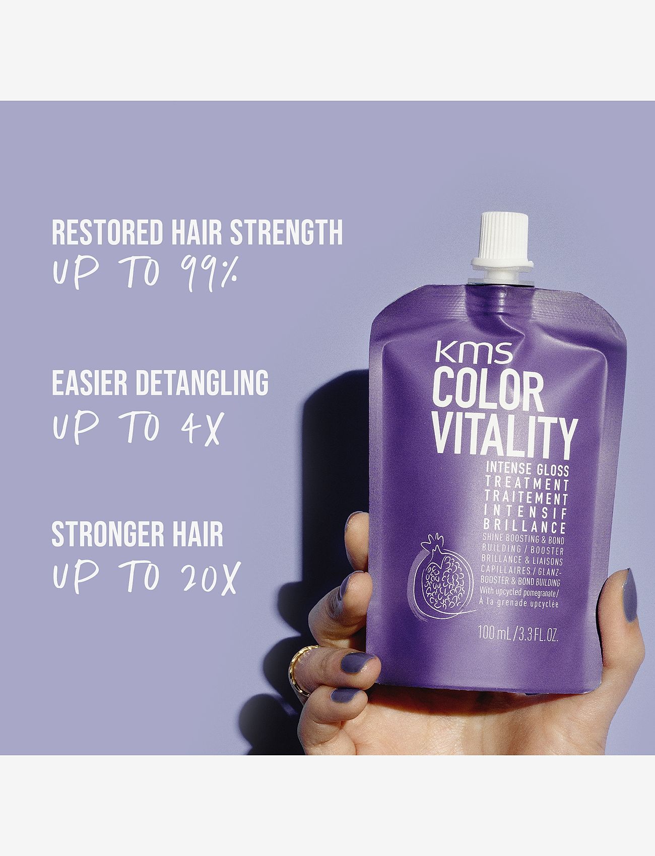 KMS Hair - KMS ColorVitality Intense Gloss Treatment 100ml - hårkure - clear - 1