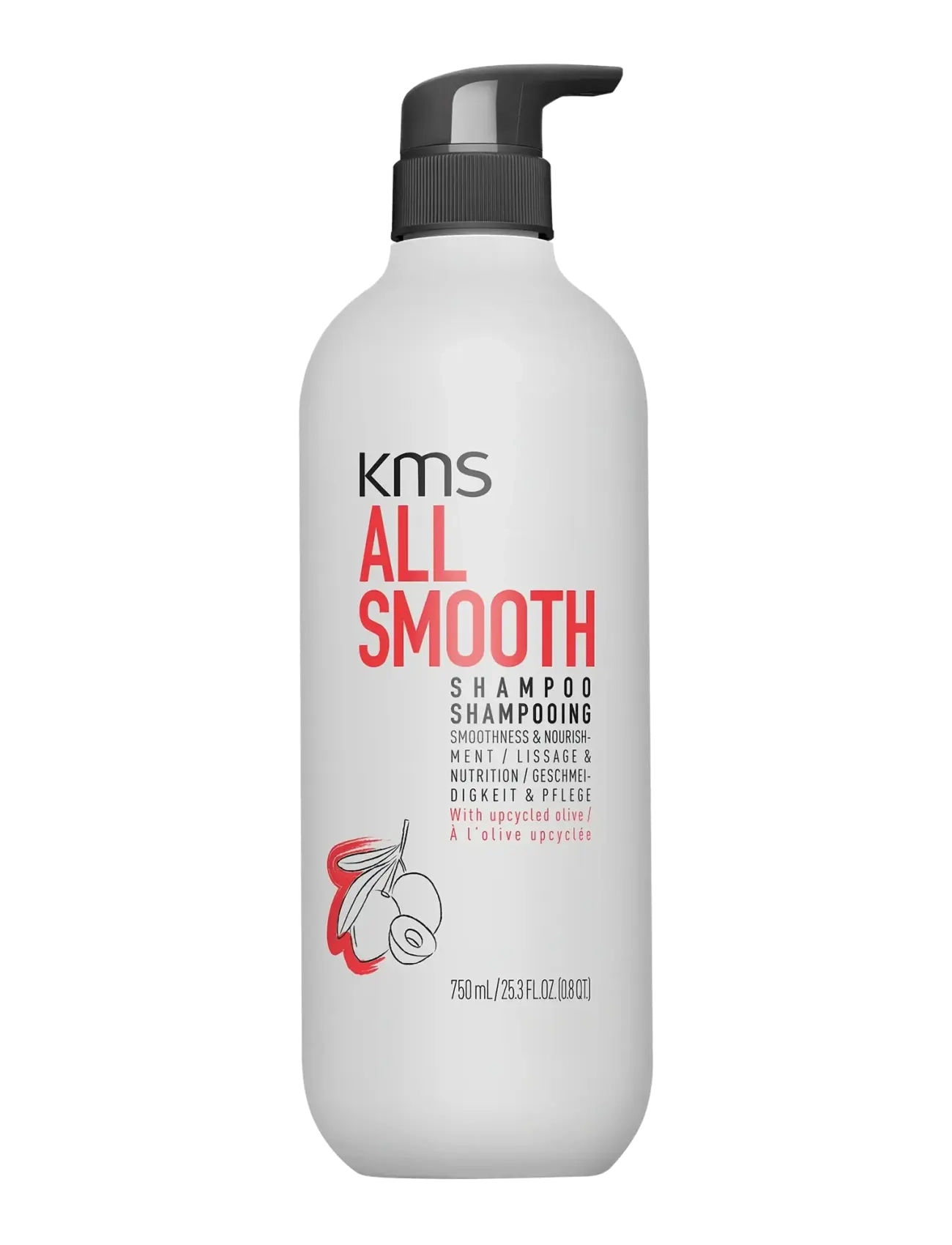 KMS Hair All Smooth Shampoo 750Ml, Shampoo, Nude, Str: 750 ML