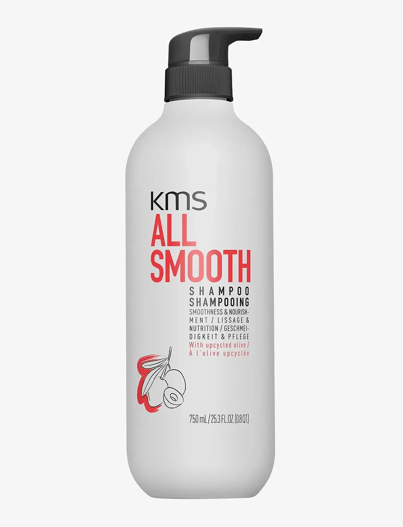 KMS Hair - ALL SMOOTH  Shampoo 750ml - hårpleje - clear - 0